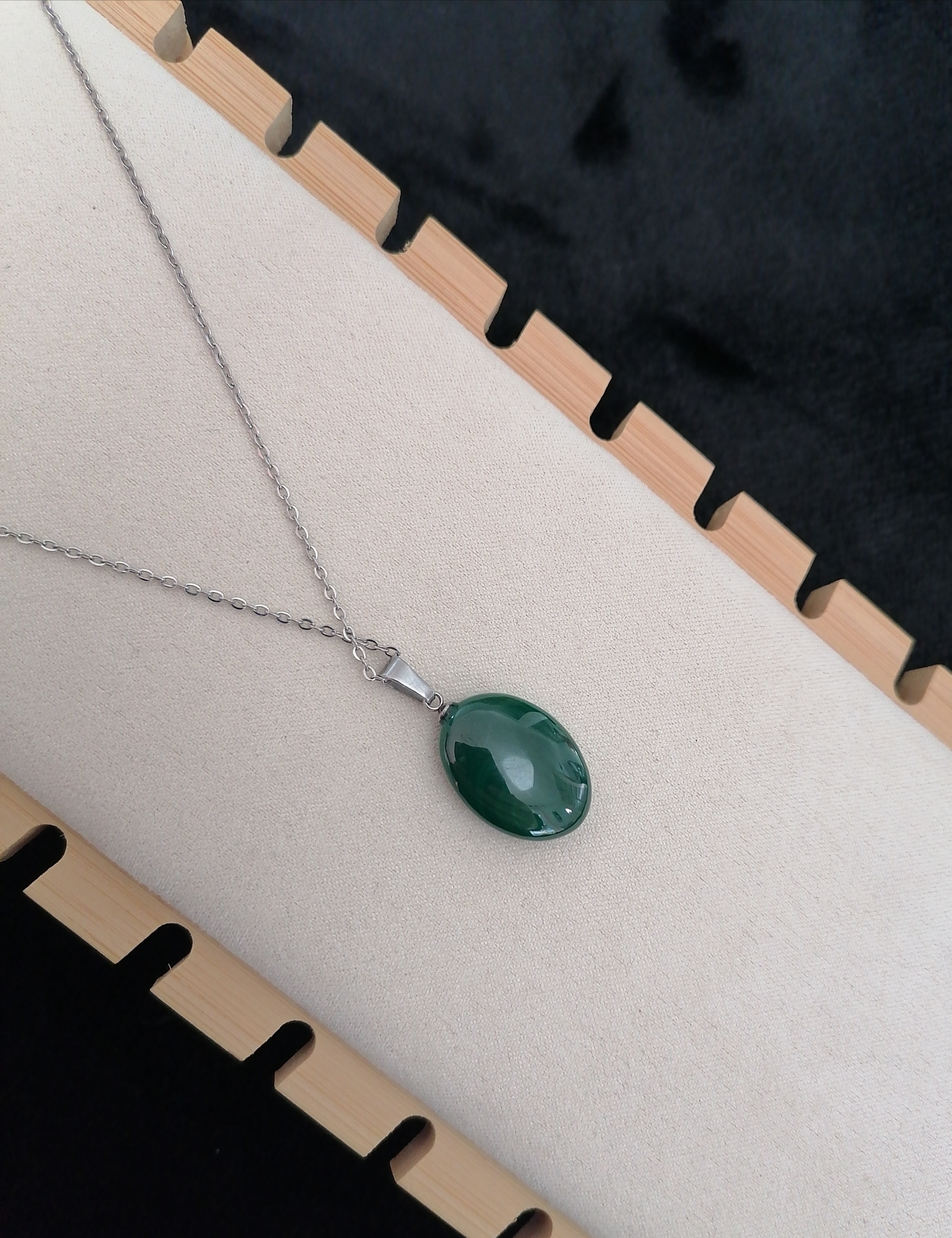 Collier "bien-être" en malachite