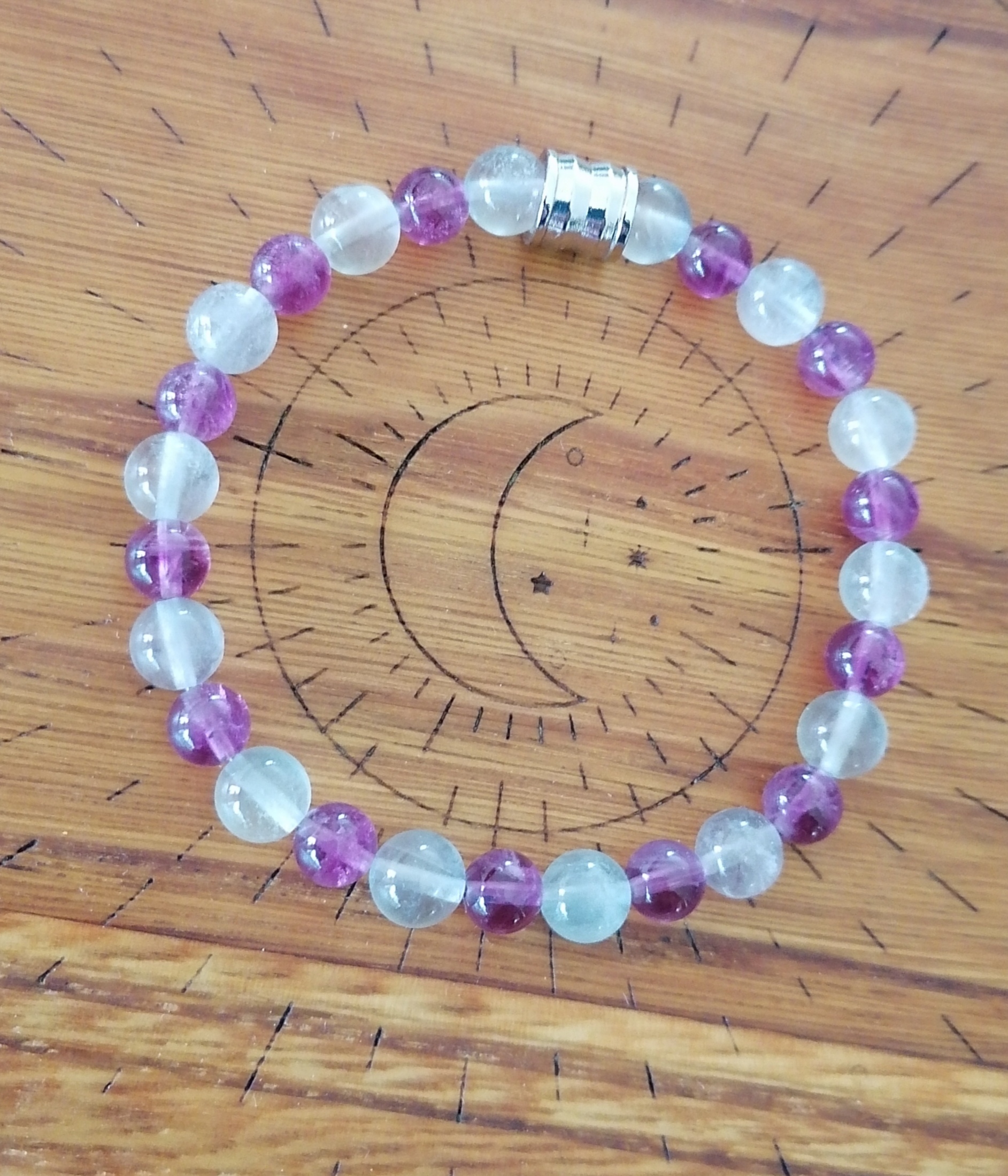 Bracelet "mémoire et concentration" en fluorite