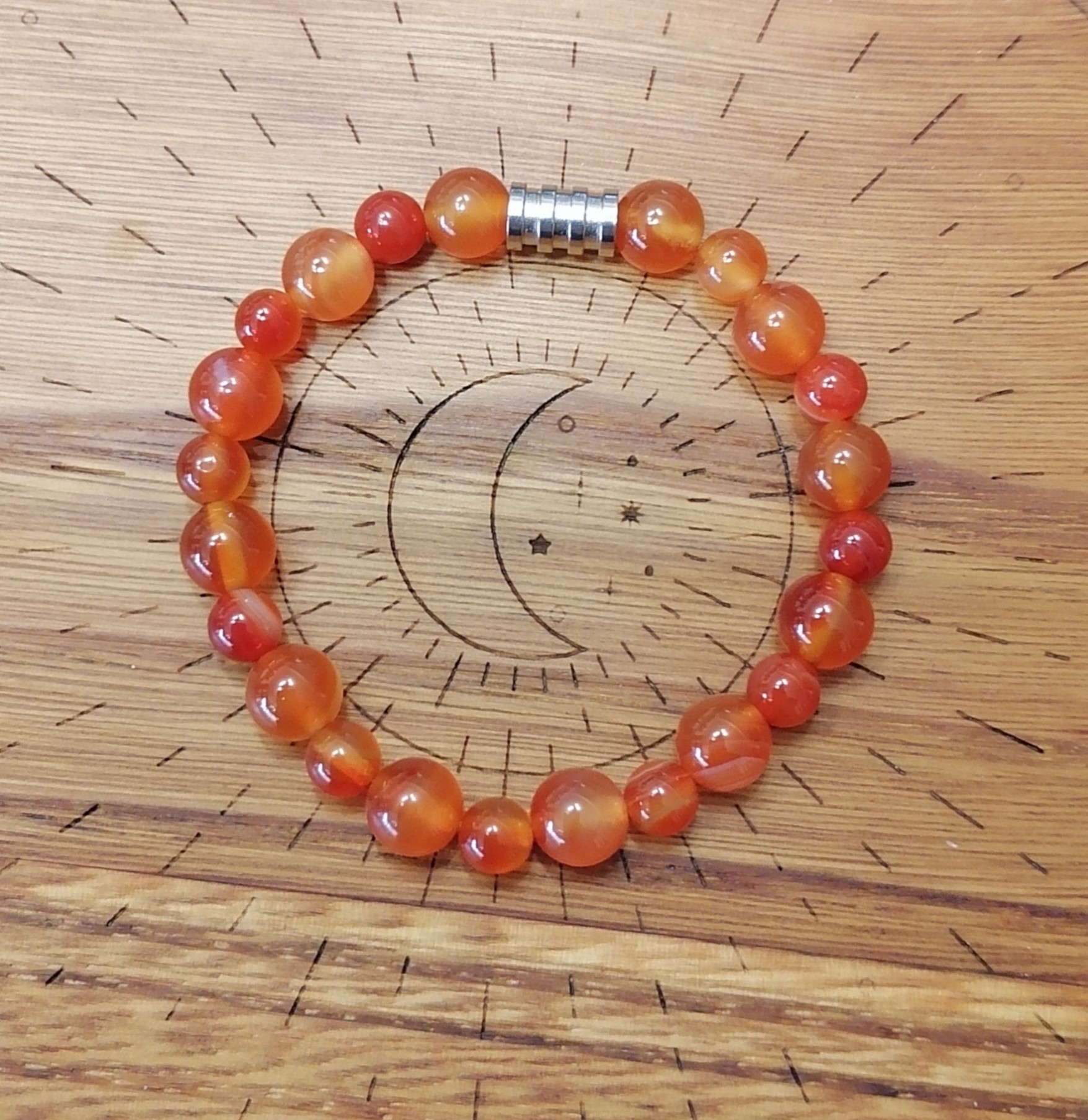Bracelet "énergie positive" en cornaline