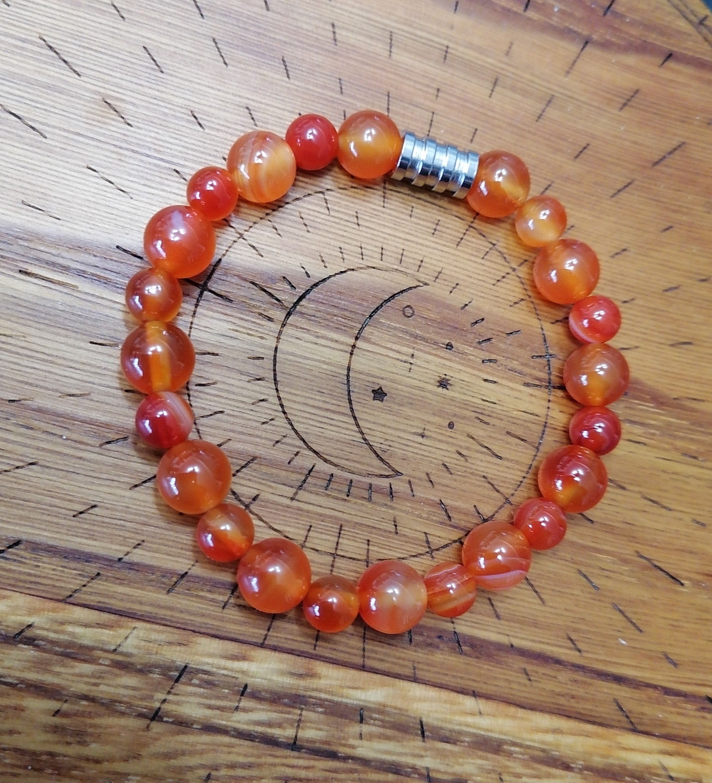 Bracelet "énergie positive" en cornaline
