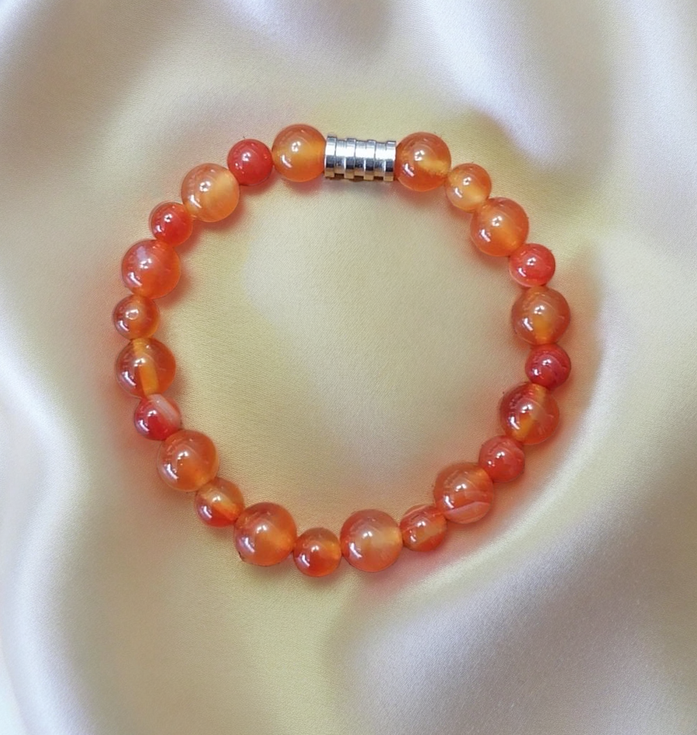 Bracelet "énergie positive" en cornaline