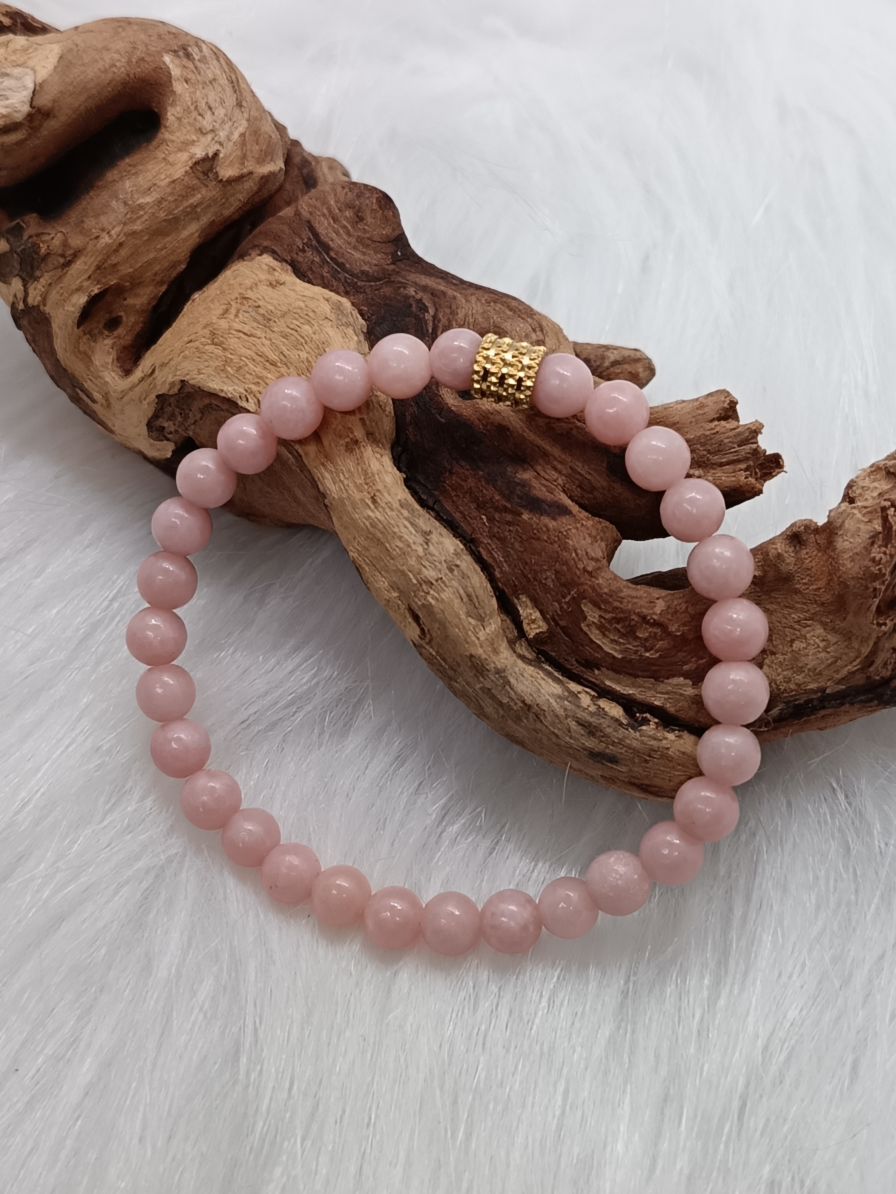 Bracelet "douceur" en opale rose