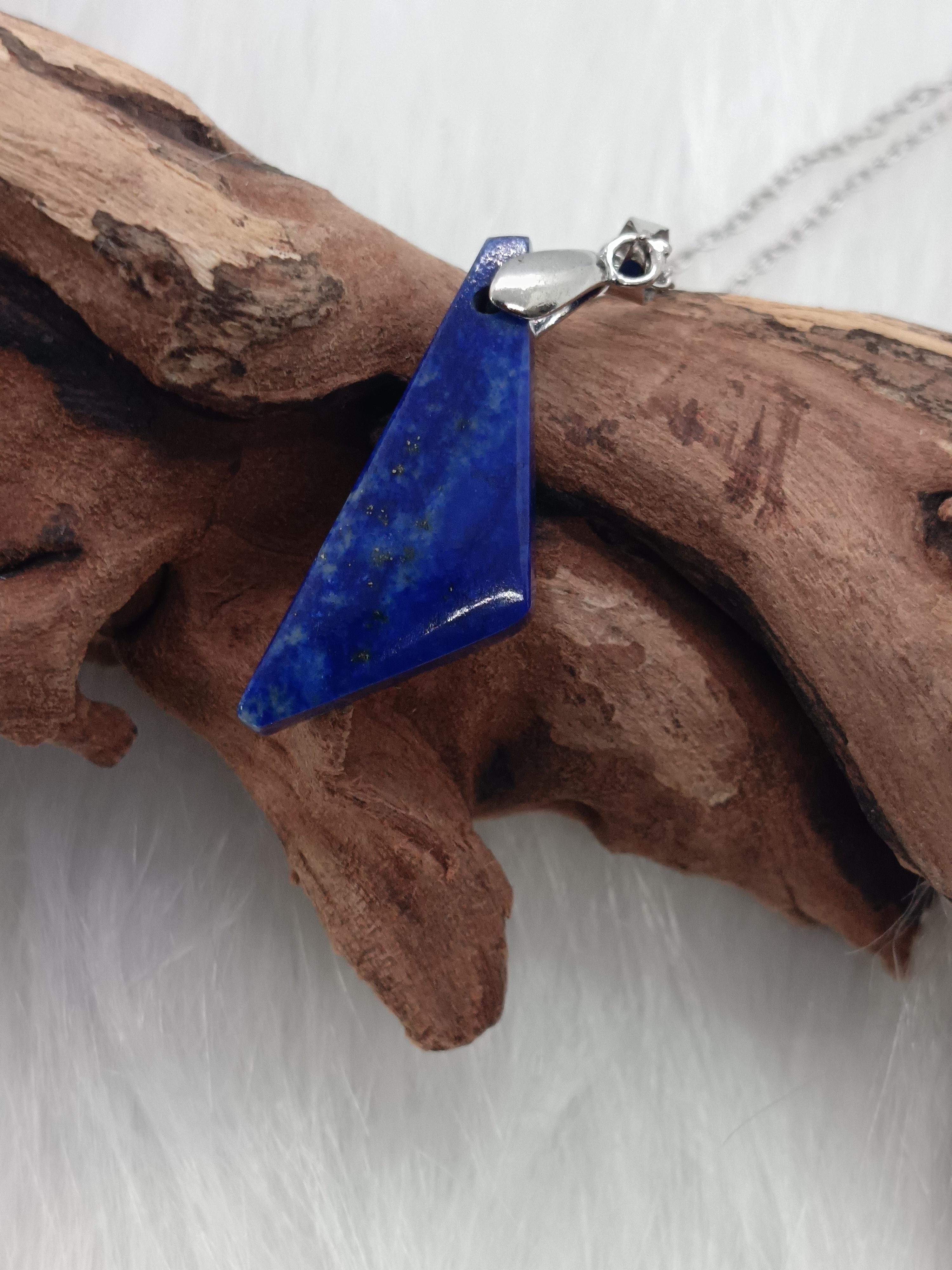 Collier "concentration" en lapis lazuli