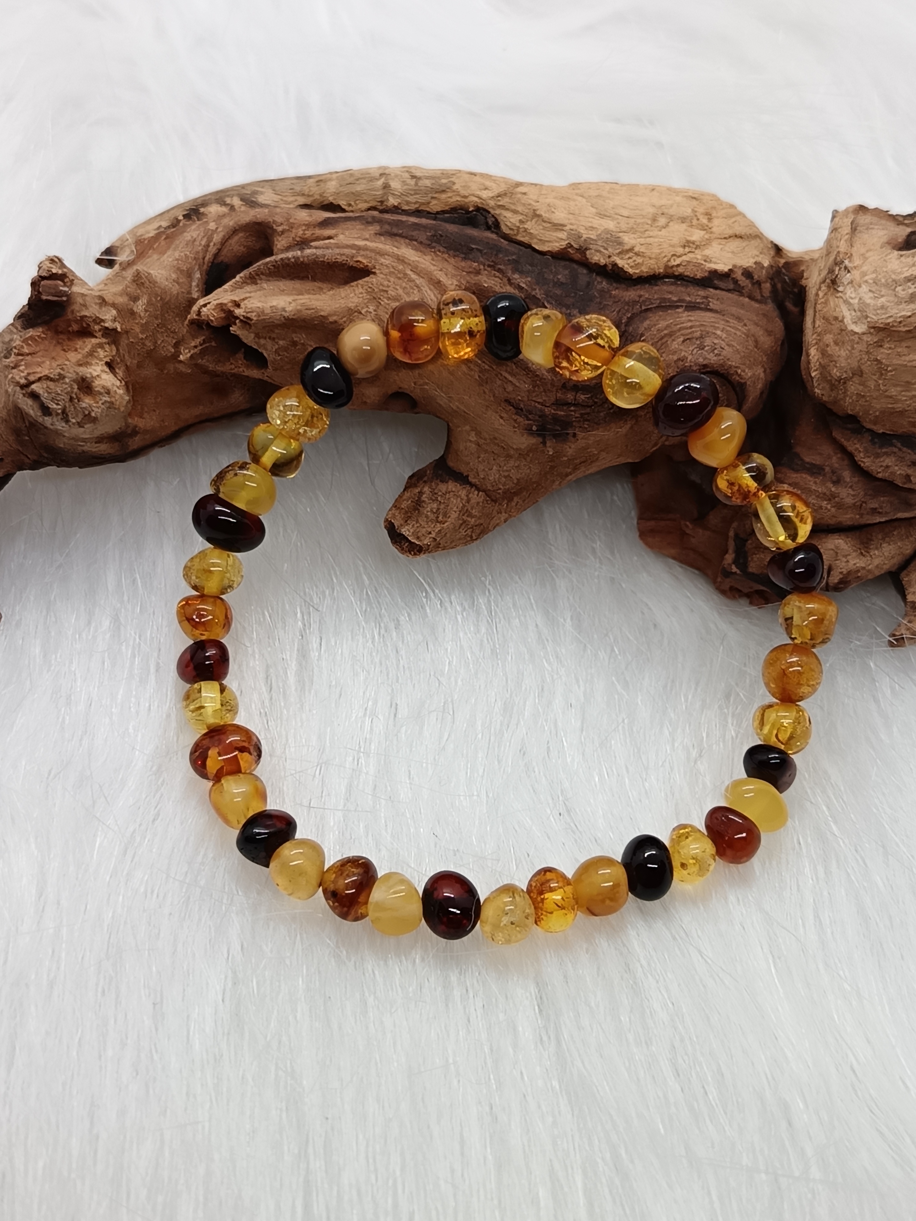 Bracelet "tendresse" en ambre naturelle