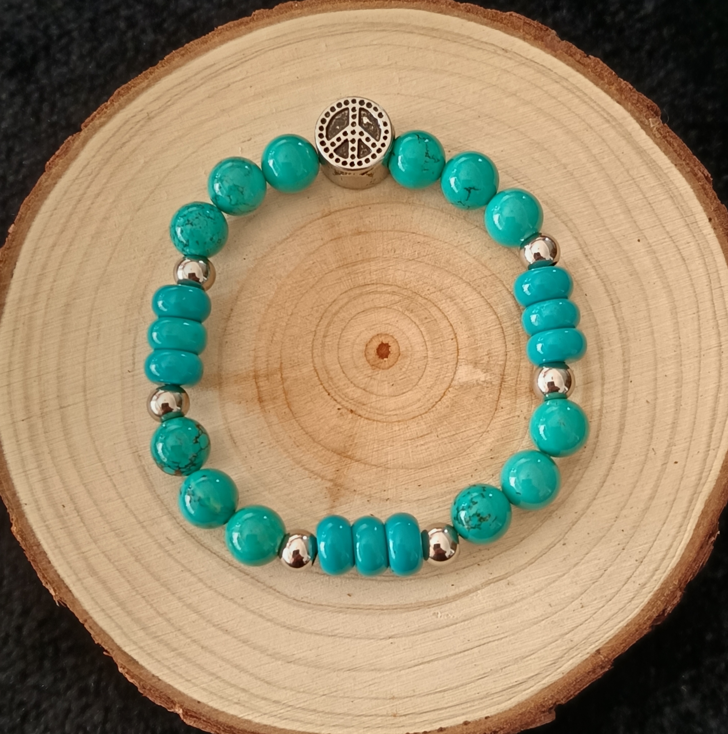  Bracelet "zen" en turquoise