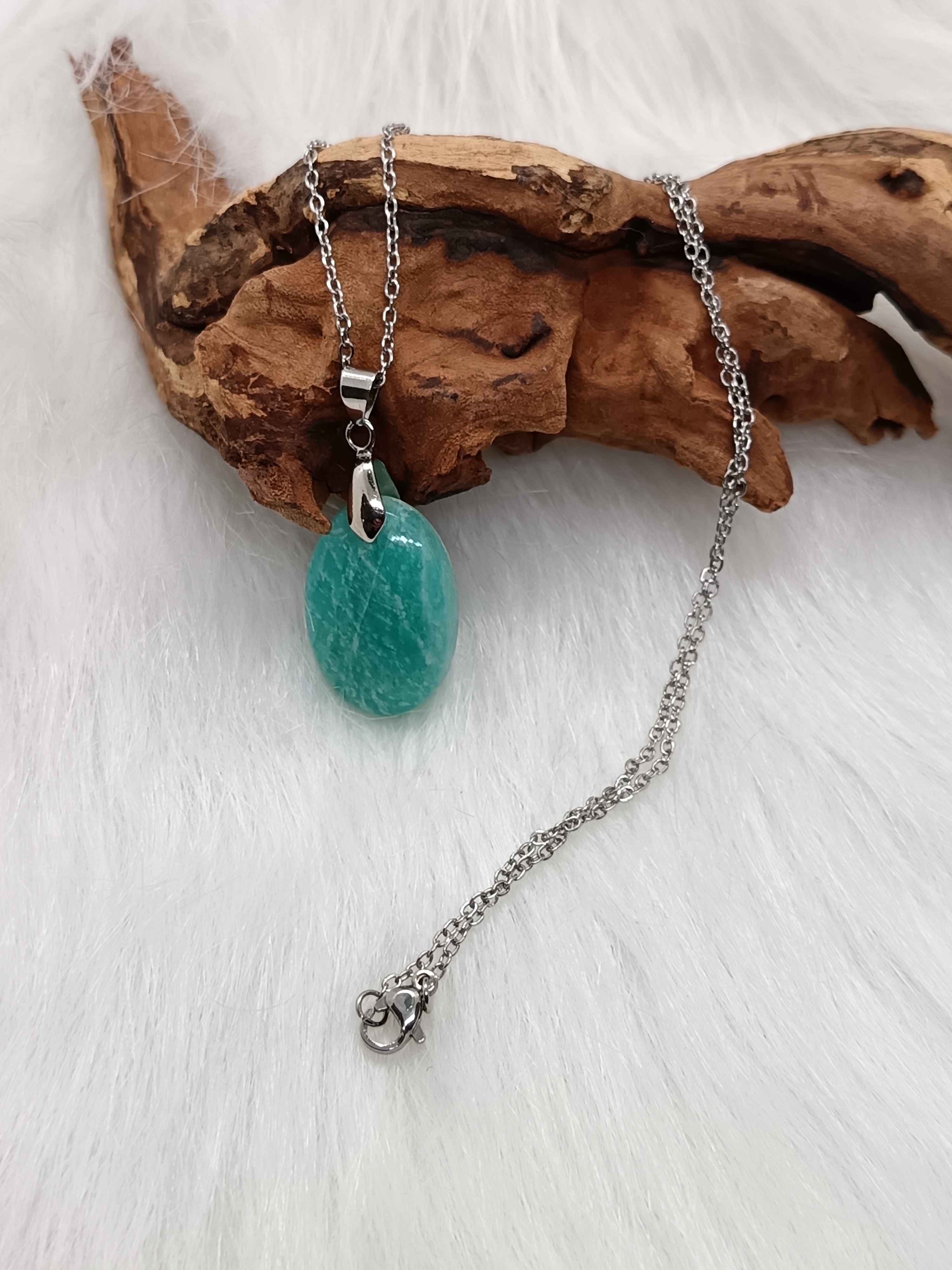 Collier "anti-stress" en amazonite 