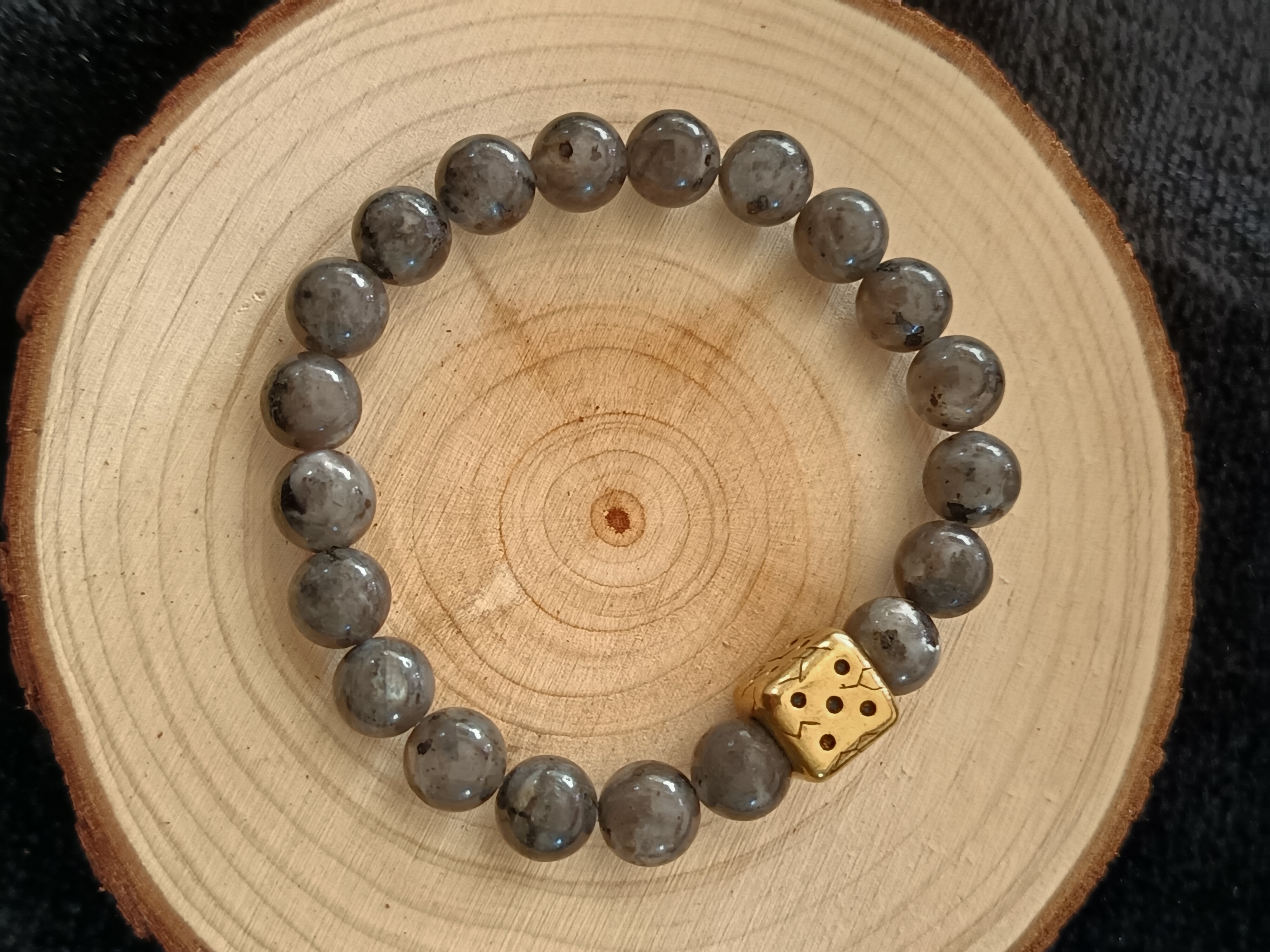 Bracelet "anti stress" en larvikite