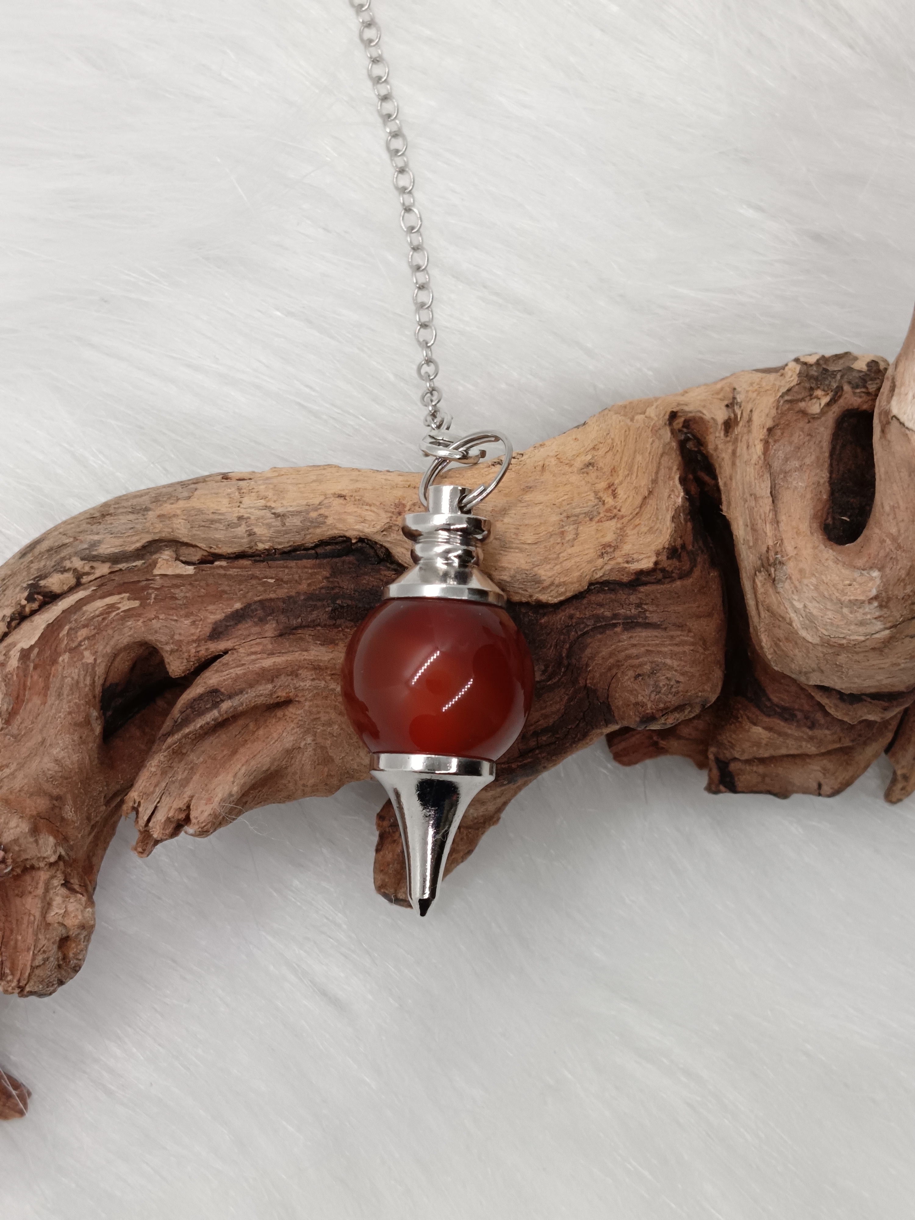 Pendule Séphoroton en cornaline