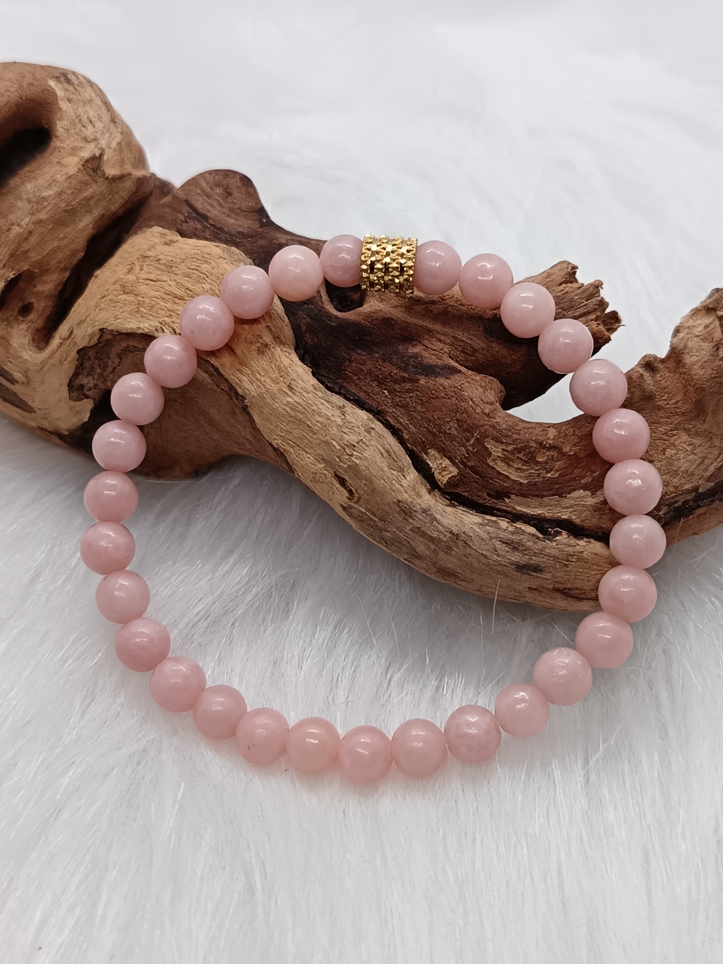 Bracelet "douceur" en opale rose