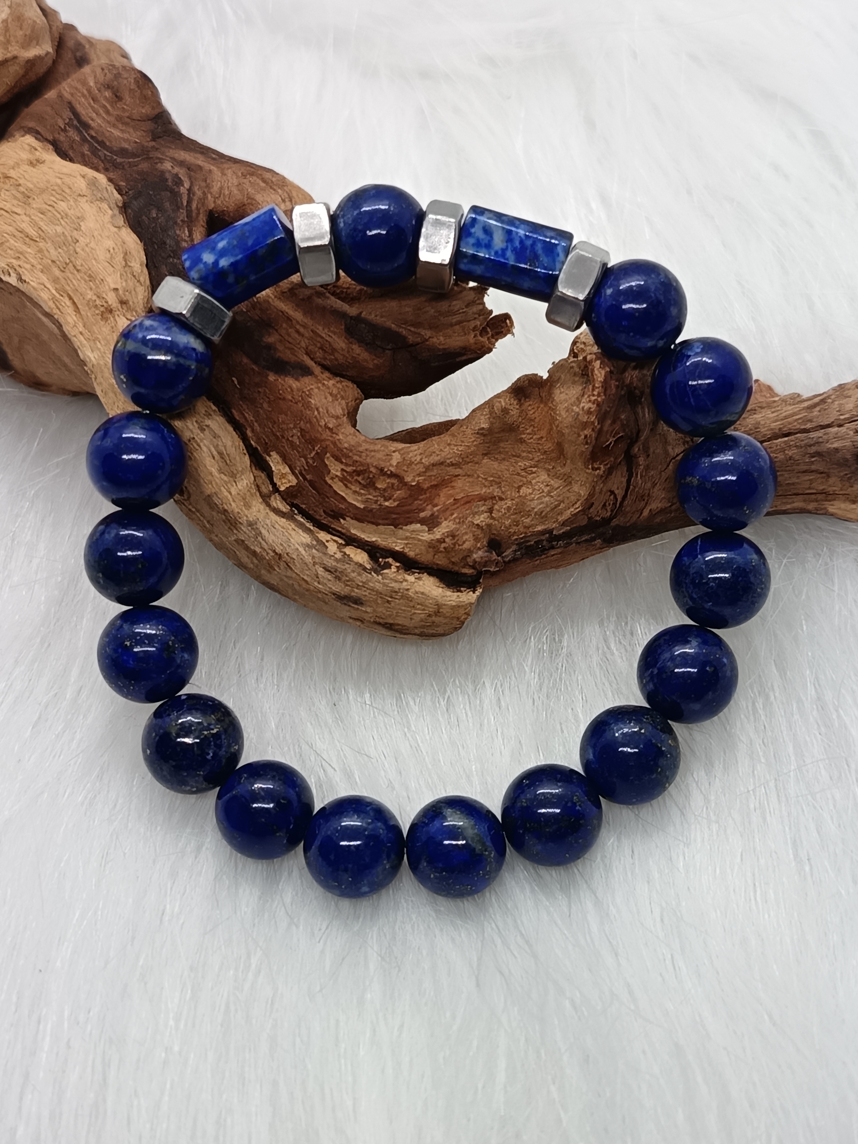 Bracelet "confiance en soi" en lapis lazuli