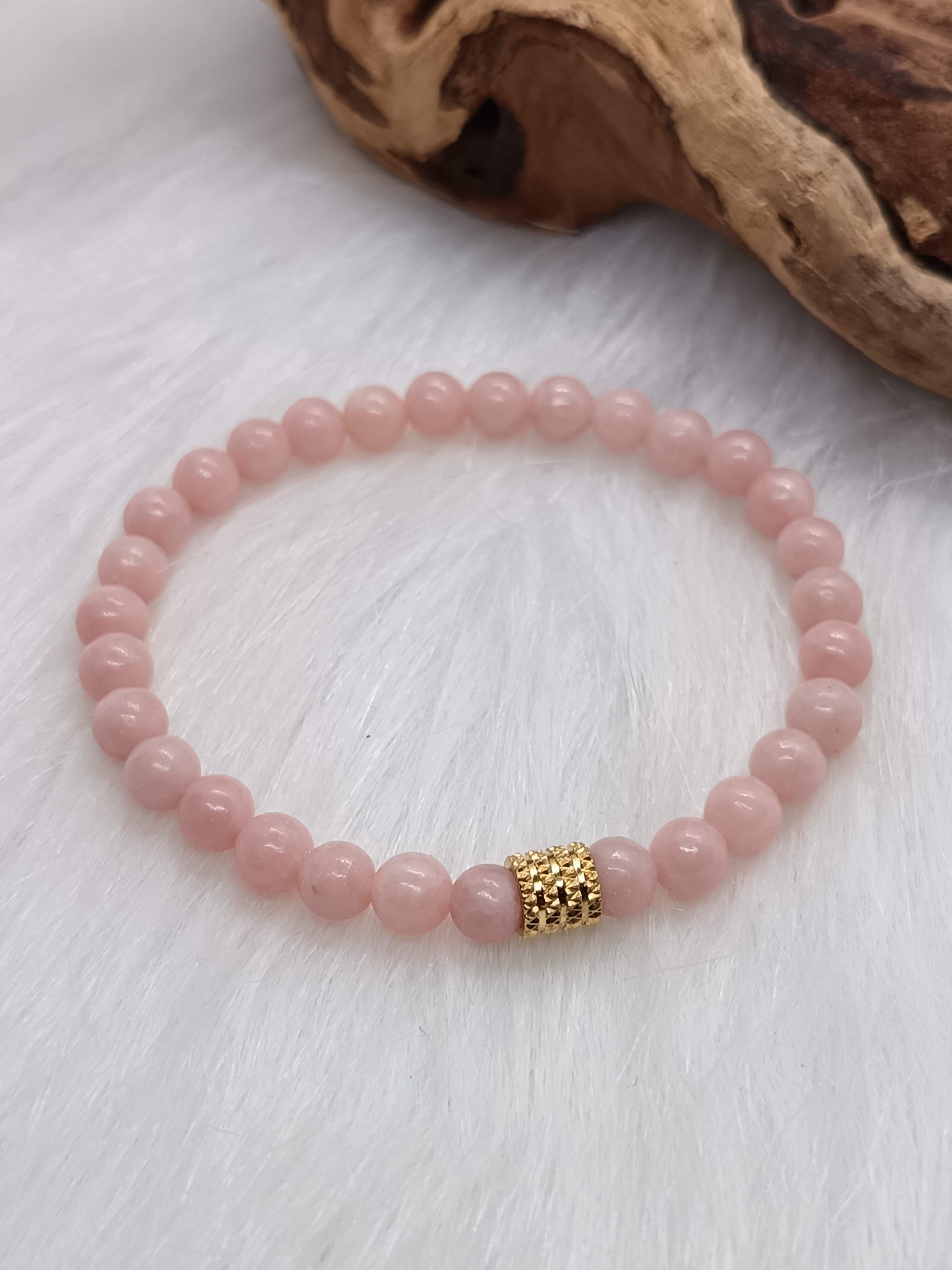 Bracelet "douceur" en opale rose
