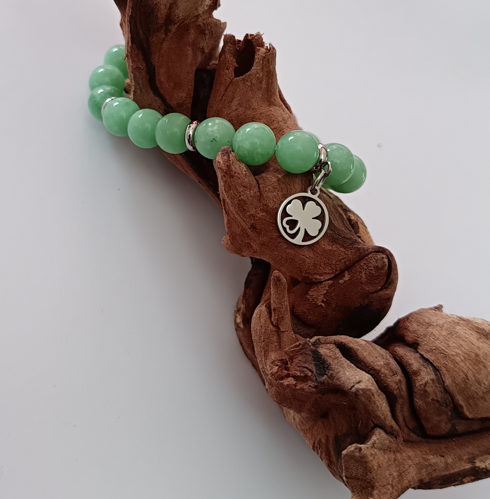 Bracelet "douceur" en angélite verte