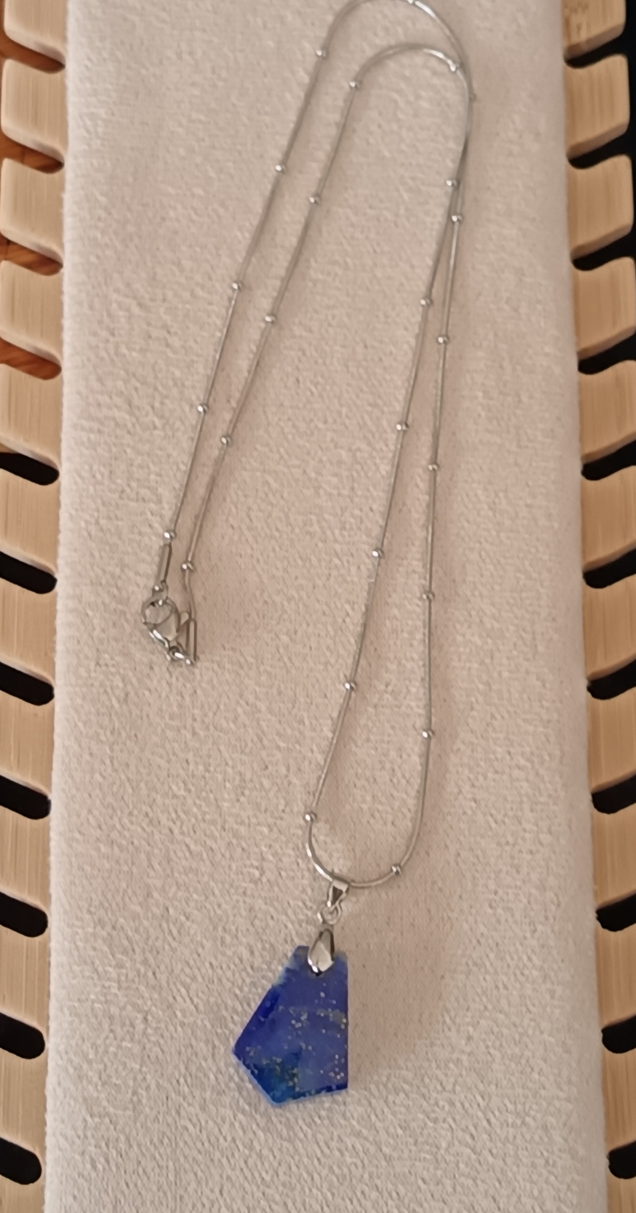 Collier "concentration" en lapis lazuli
