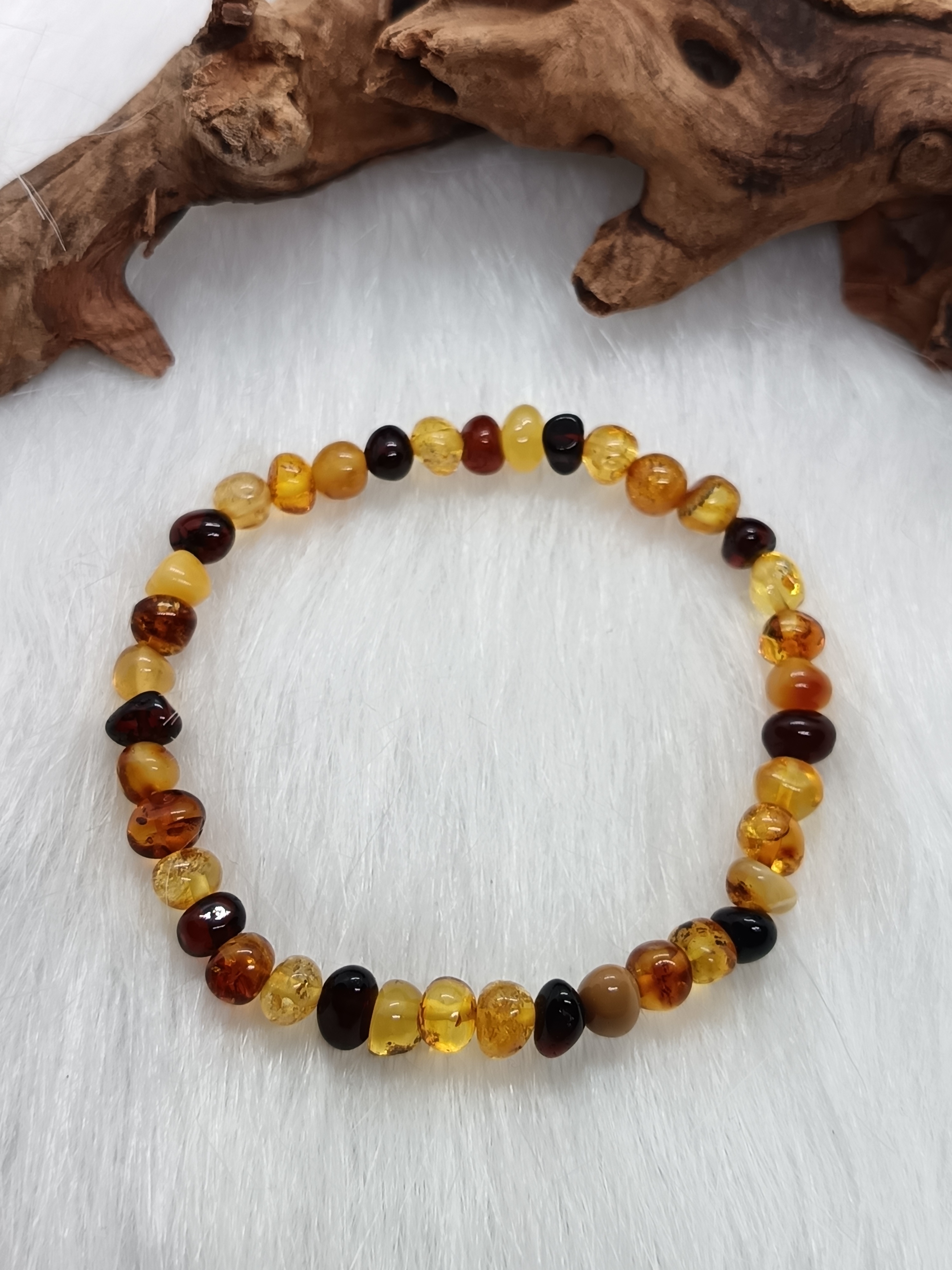 Bracelet "tendresse" en ambre naturelle