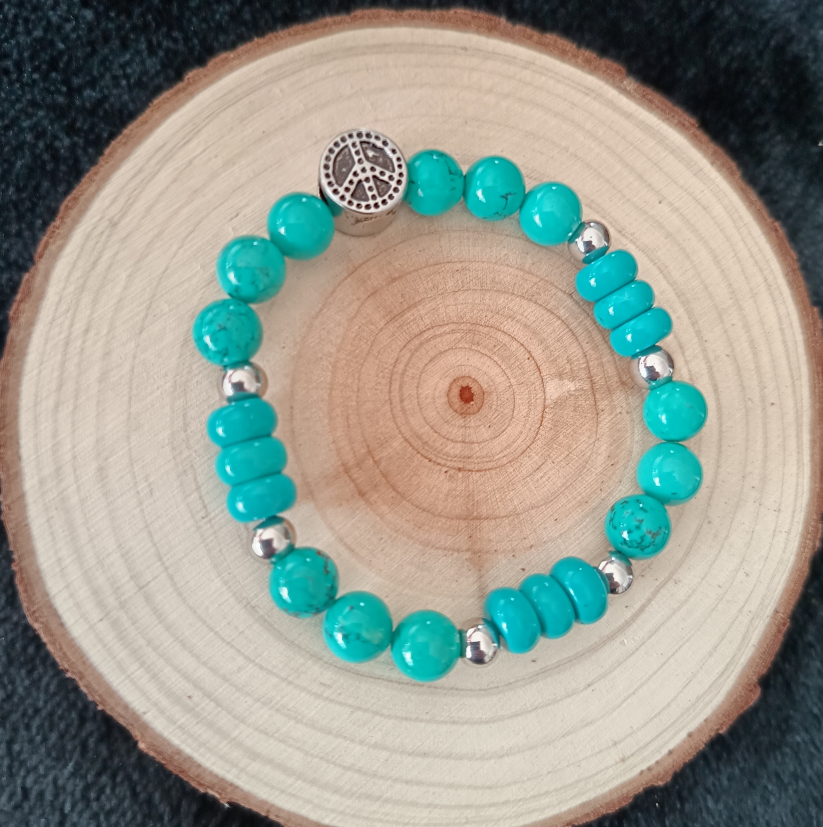  Bracelet "zen" en turquoise