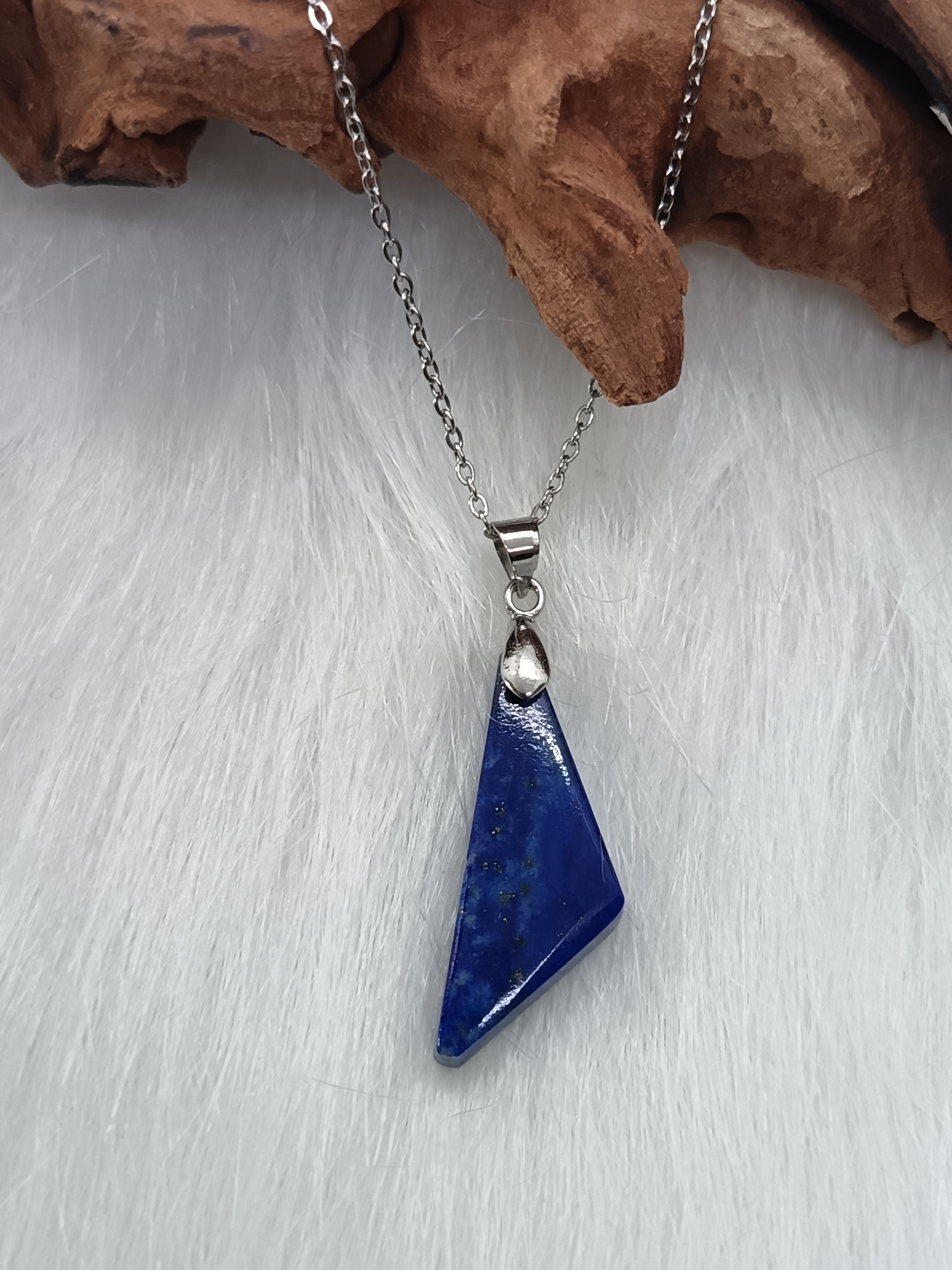 Collier "concentration" en lapis lazuli