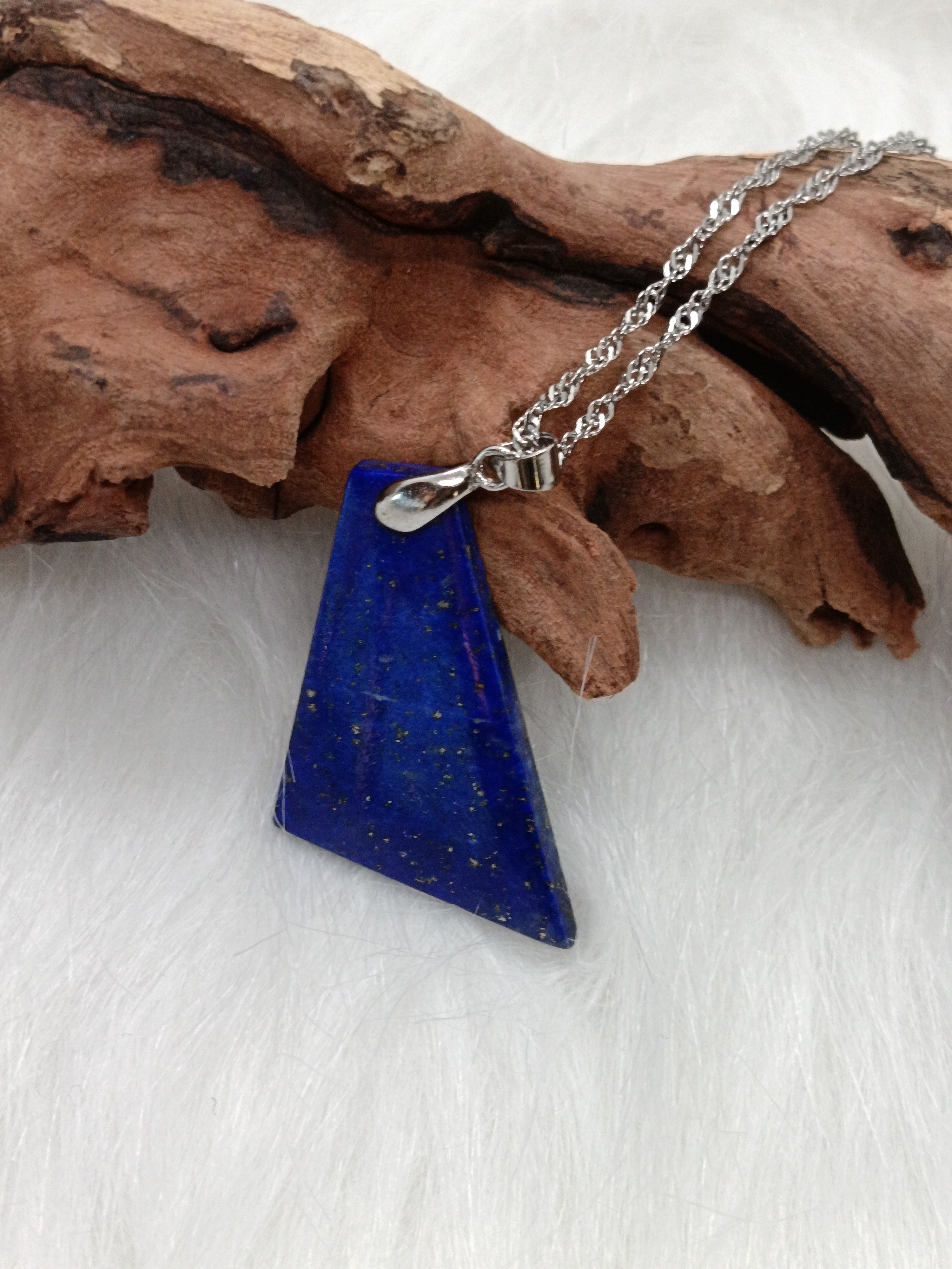 Collier "confiance en soi" en lapis lazuli