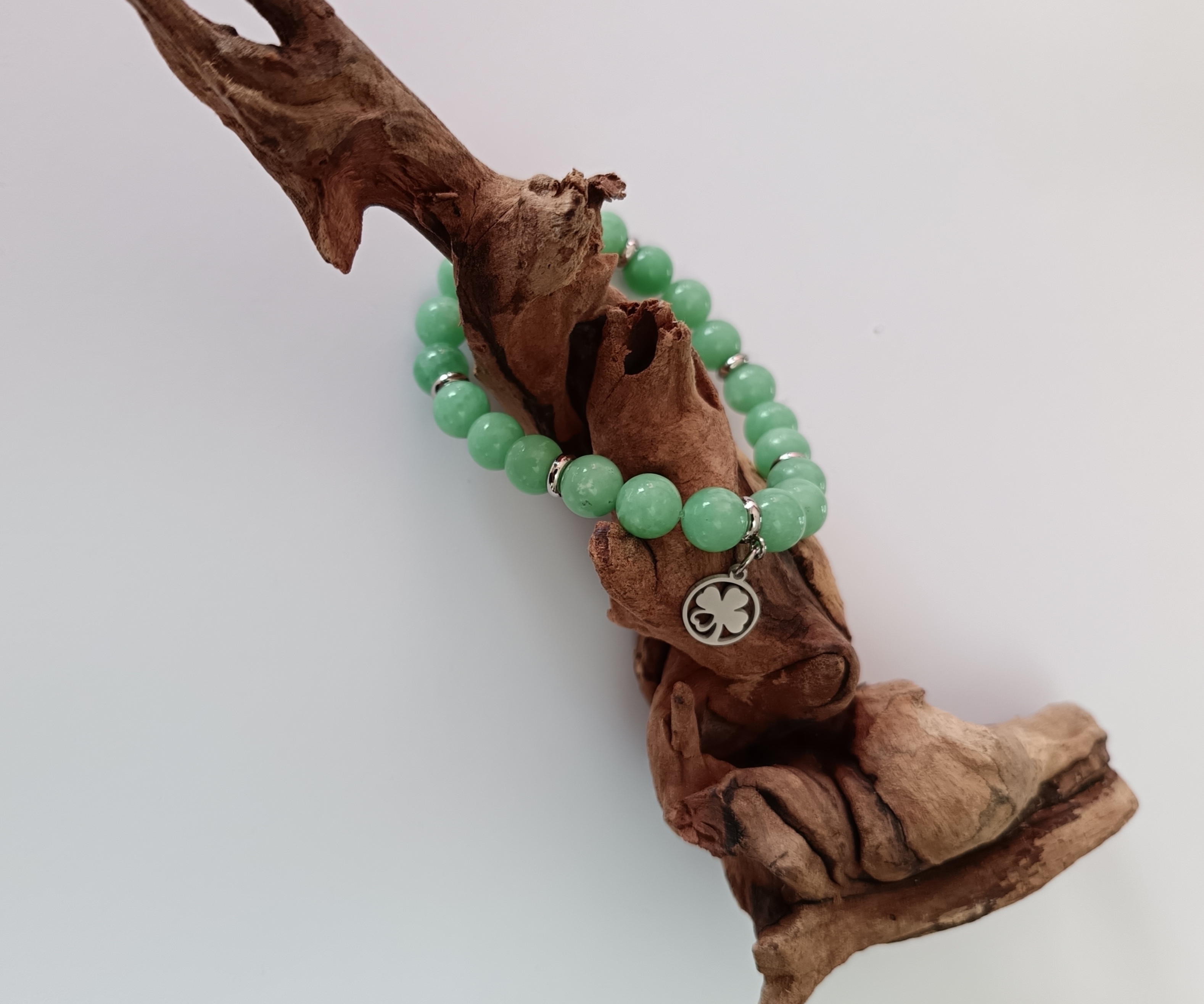 Bracelet "douceur" en angélite verte