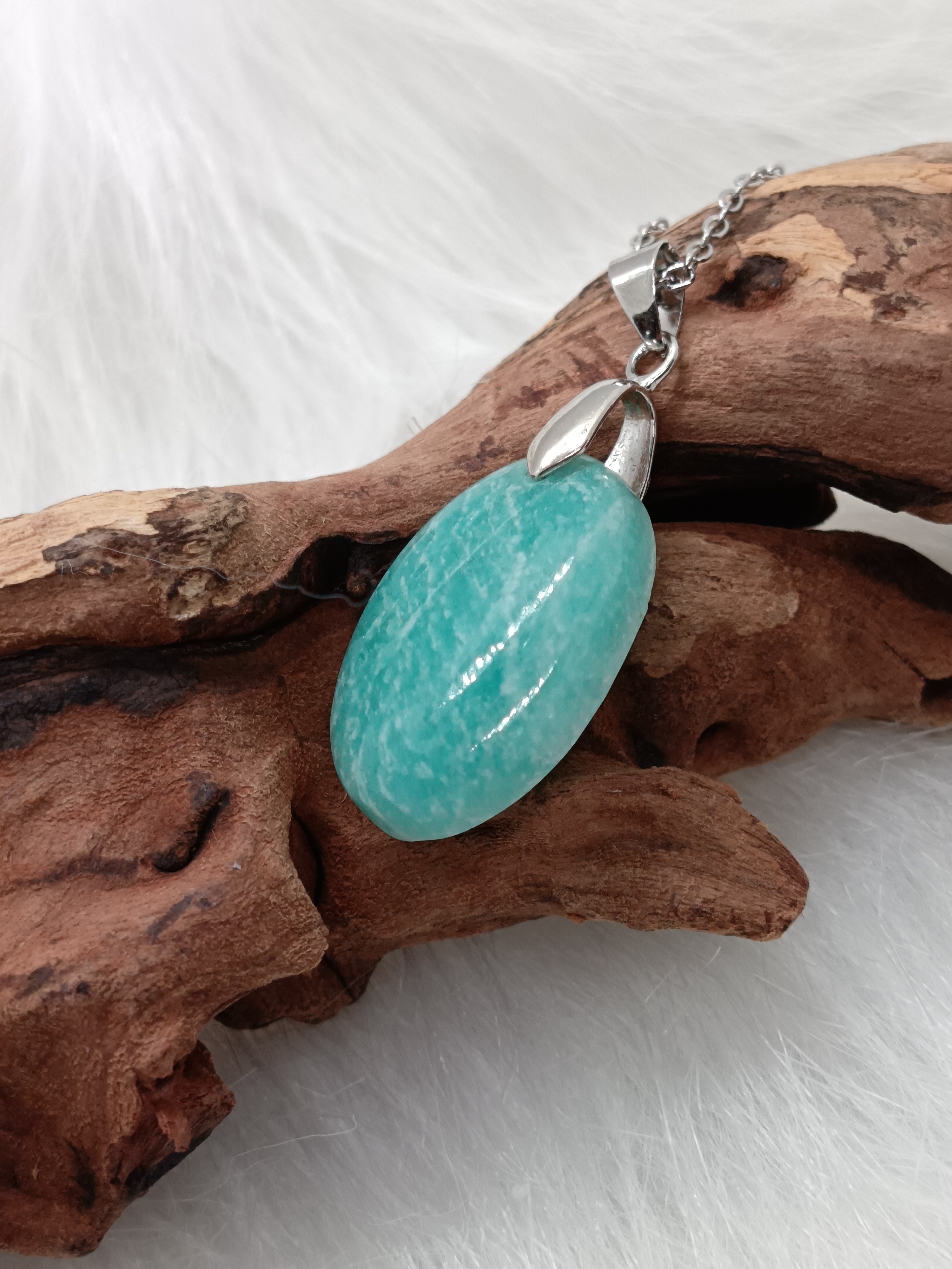 Collier "anti-stress" en amazonite 