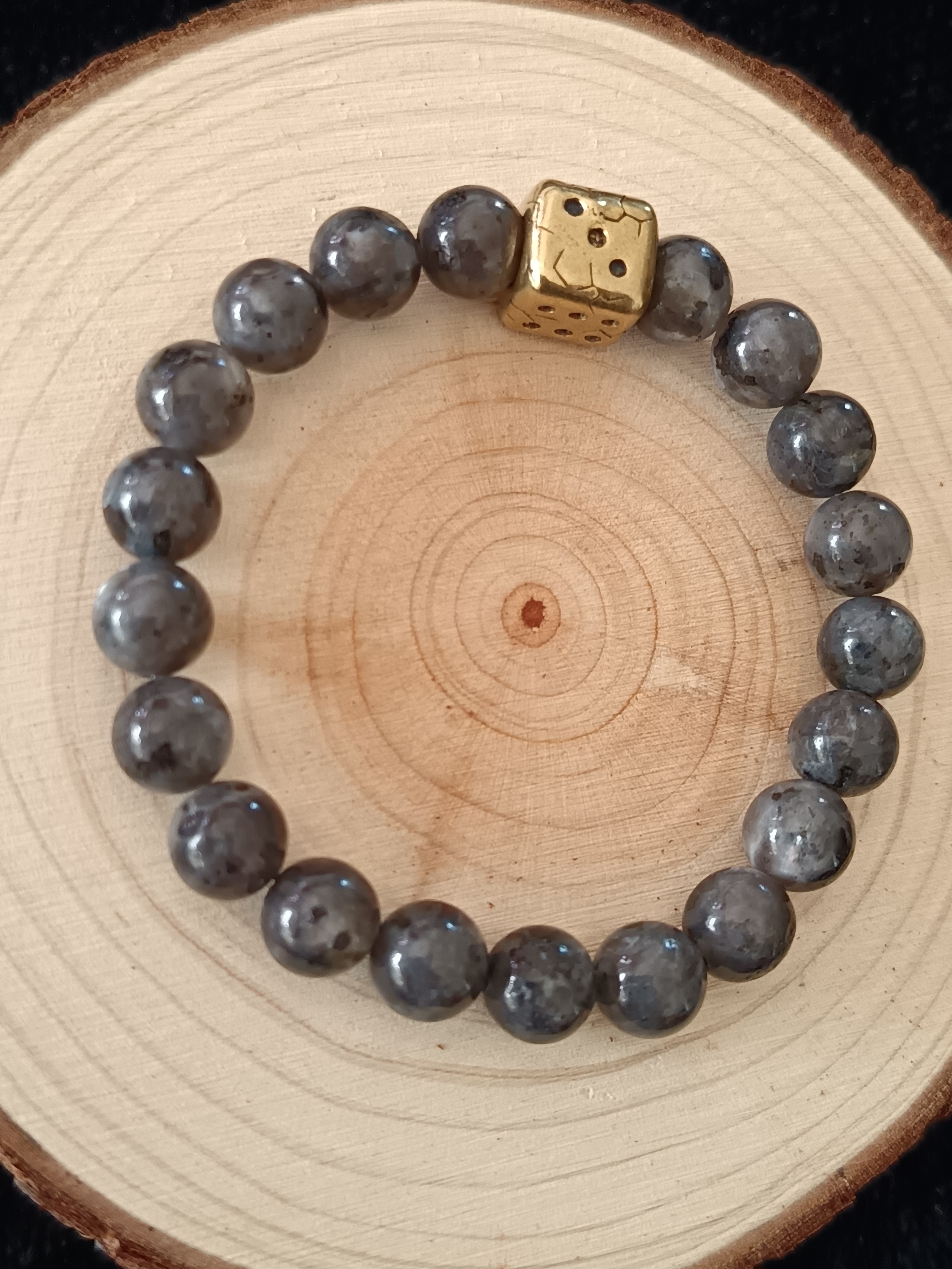 Bracelet "anti stress" en larvikite