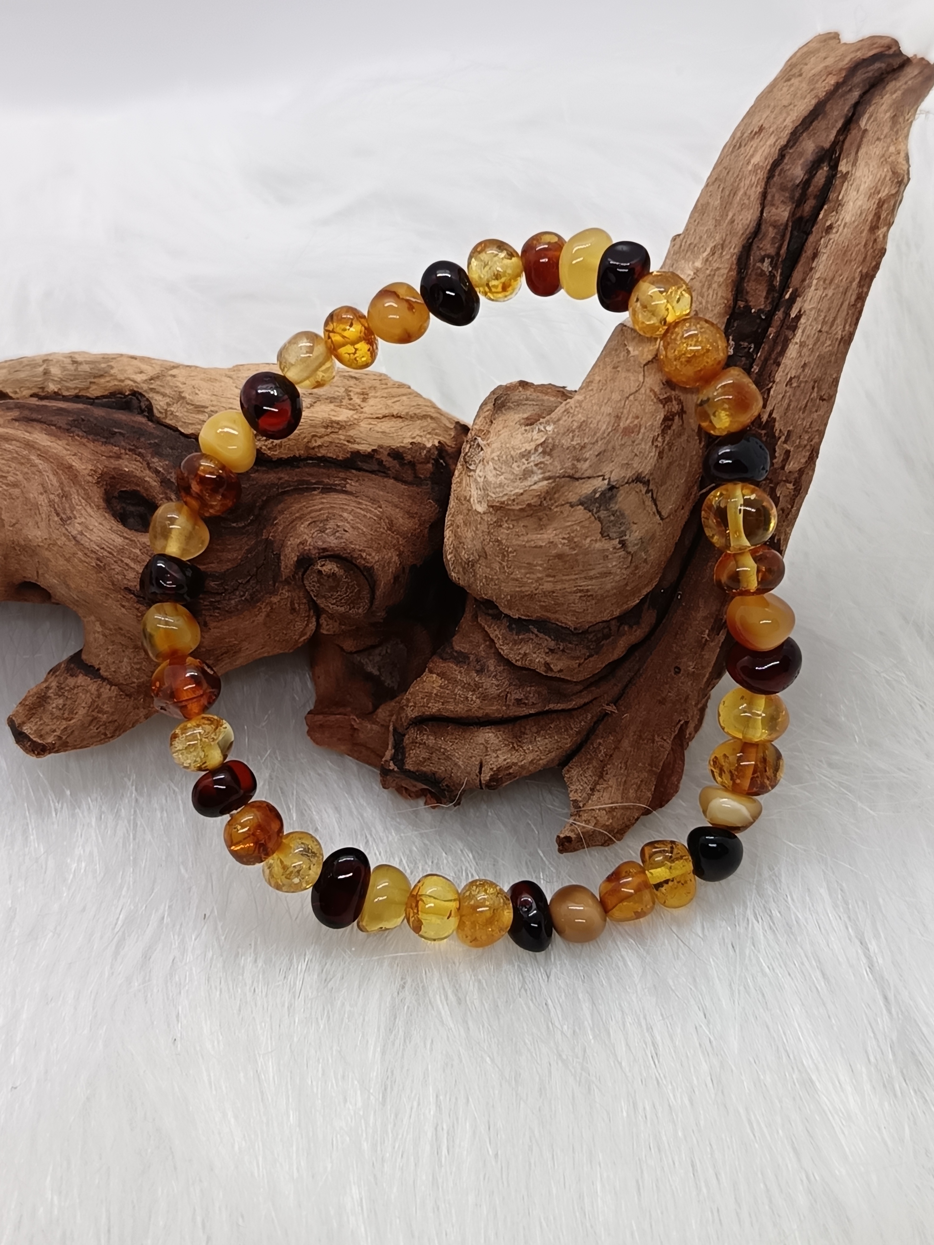 Bracelet "tendresse" en ambre naturelle