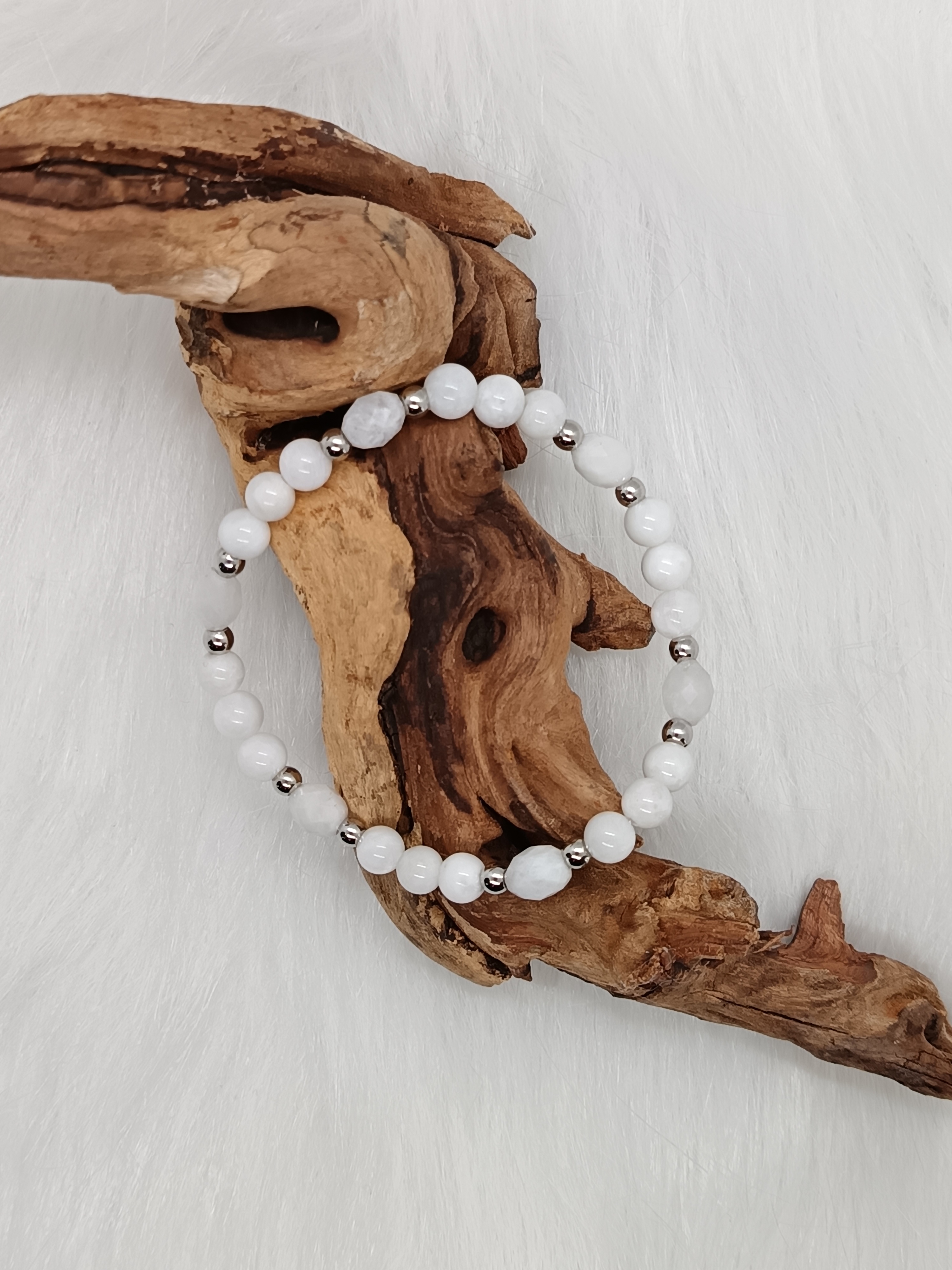 Bracelet "détente" en pierre de lune