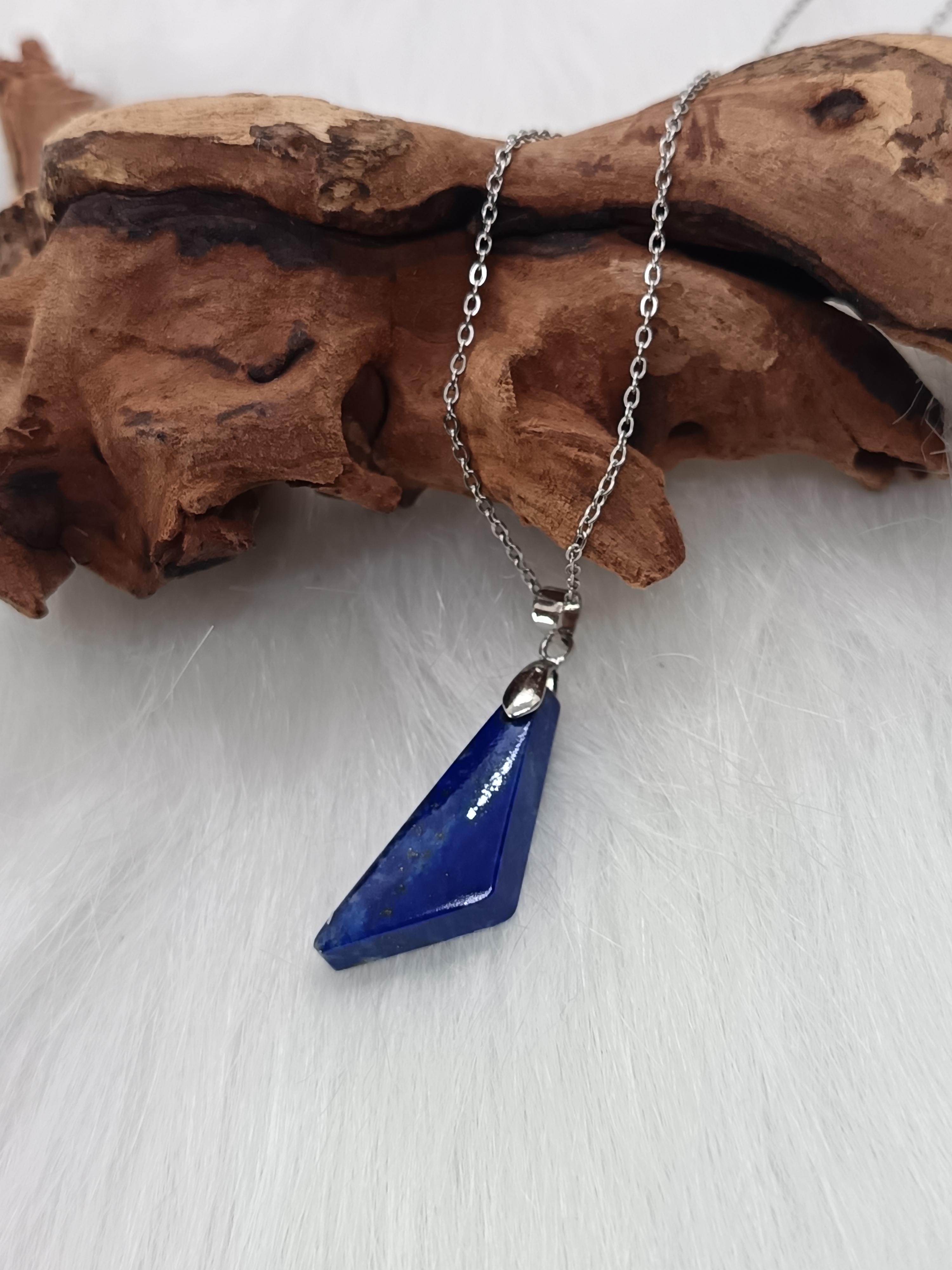 Collier "concentration" en lapis lazuli
