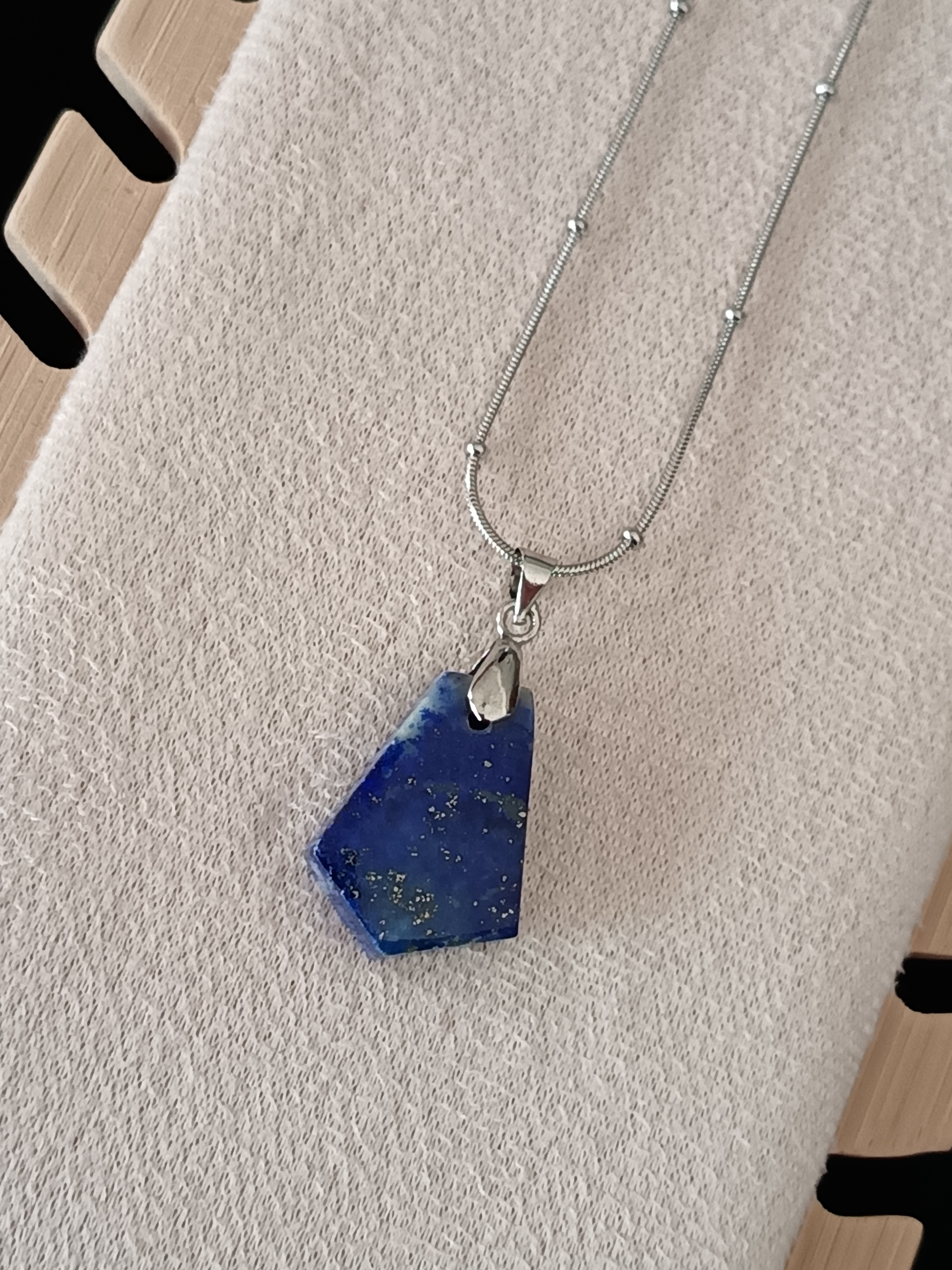 Collier "concentration" en lapis lazuli