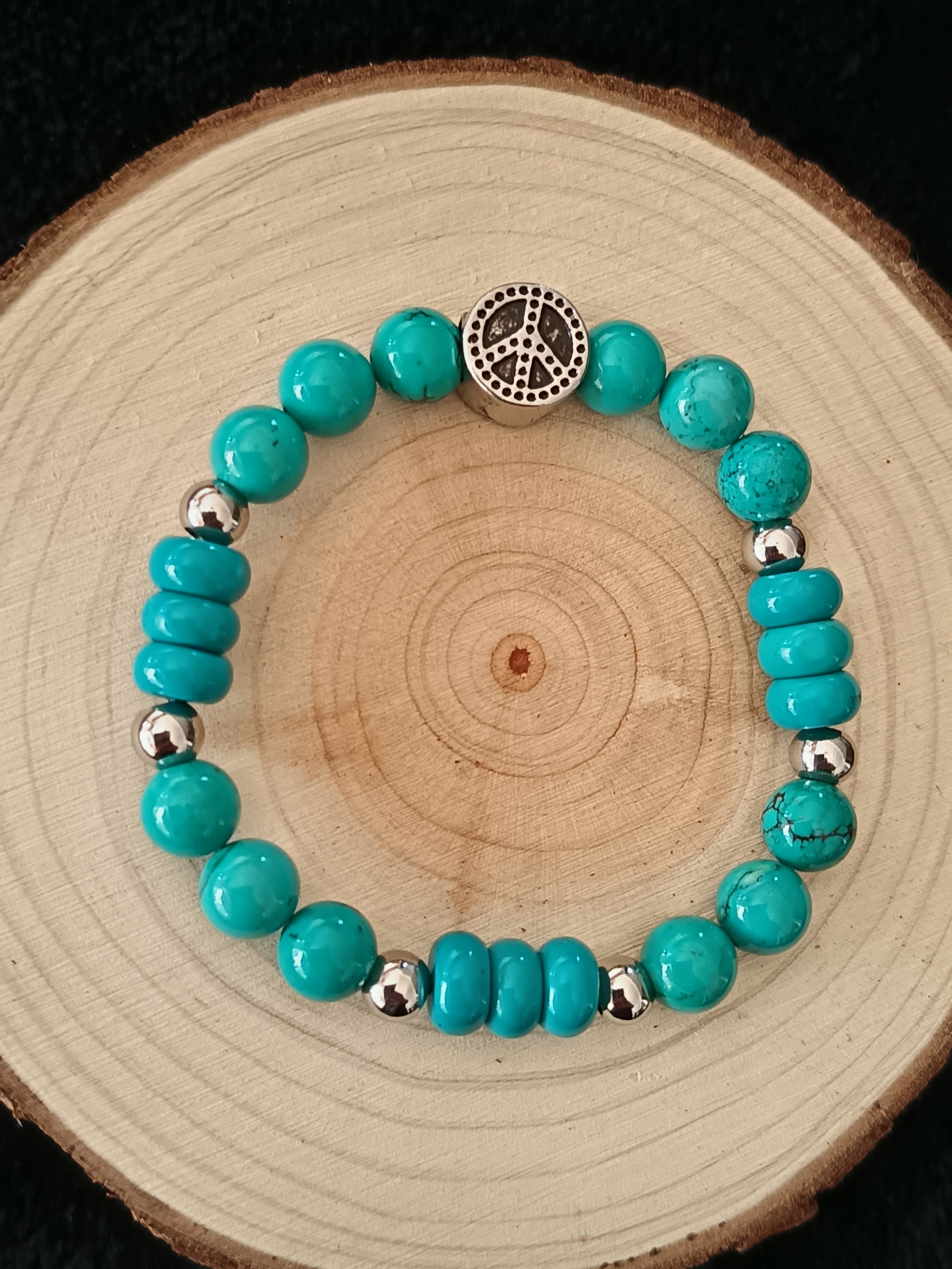  Bracelet "zen" en turquoise