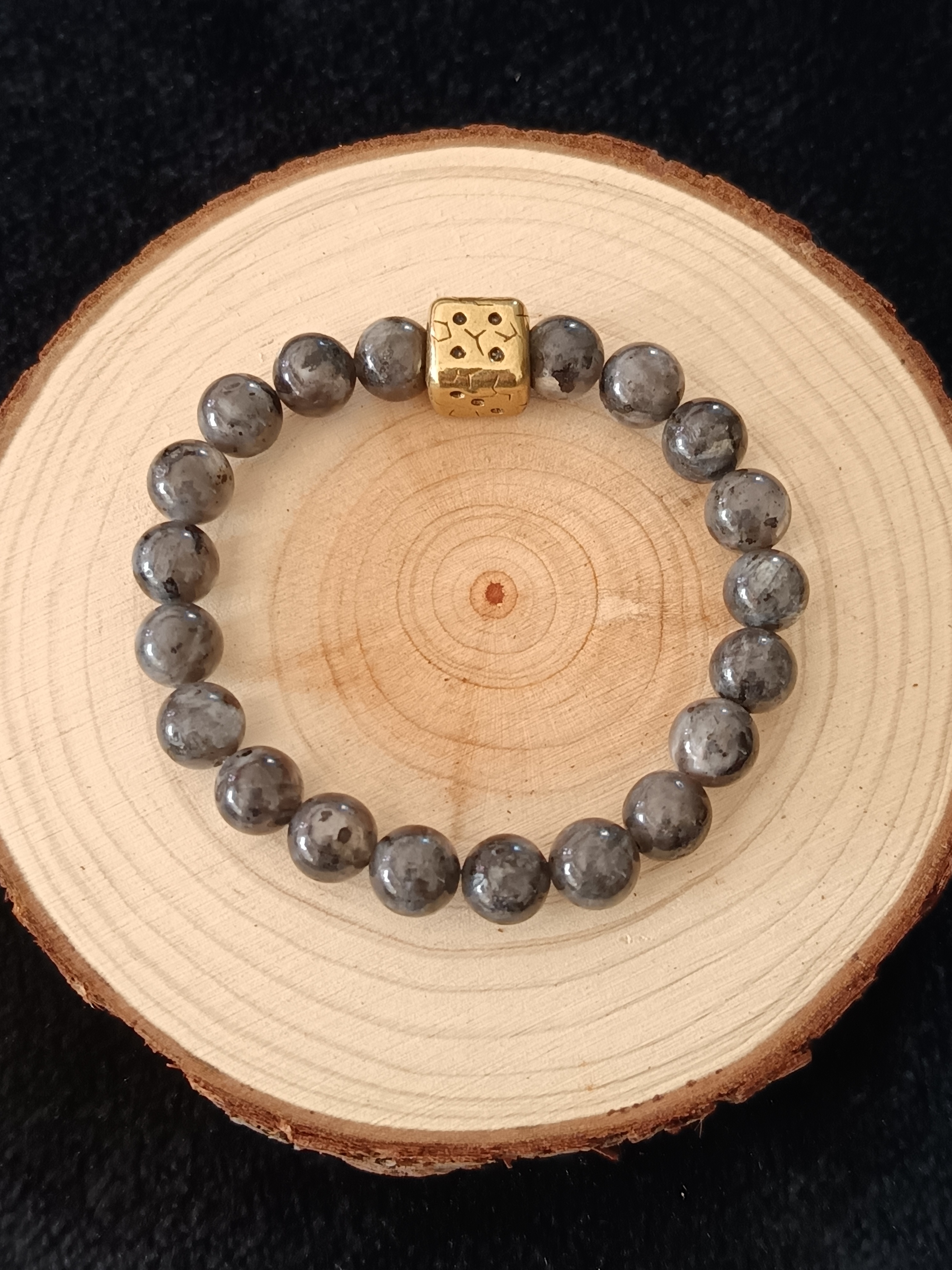 Bracelet "anti stress" en larvikite