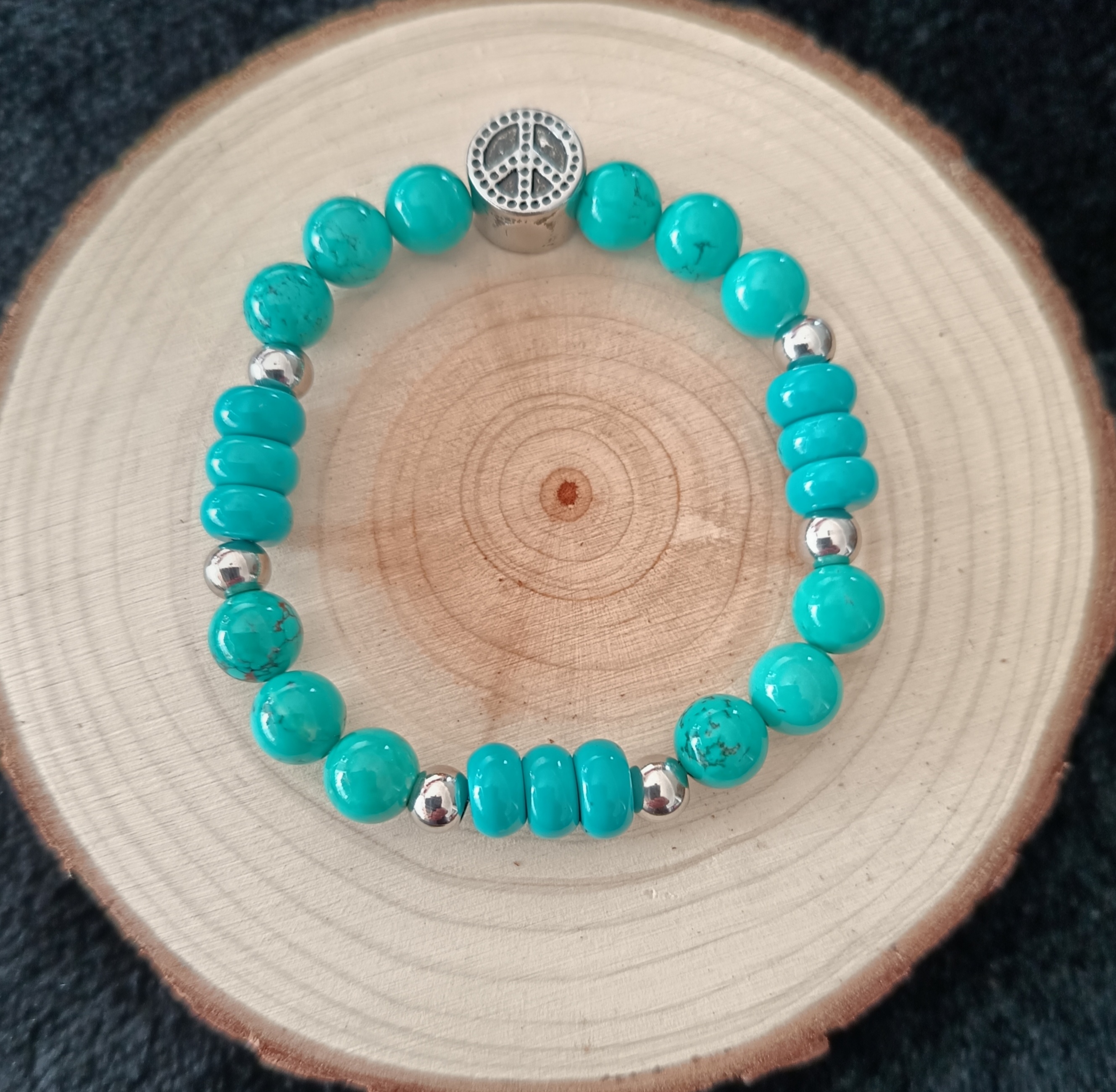  Bracelet "zen" en turquoise