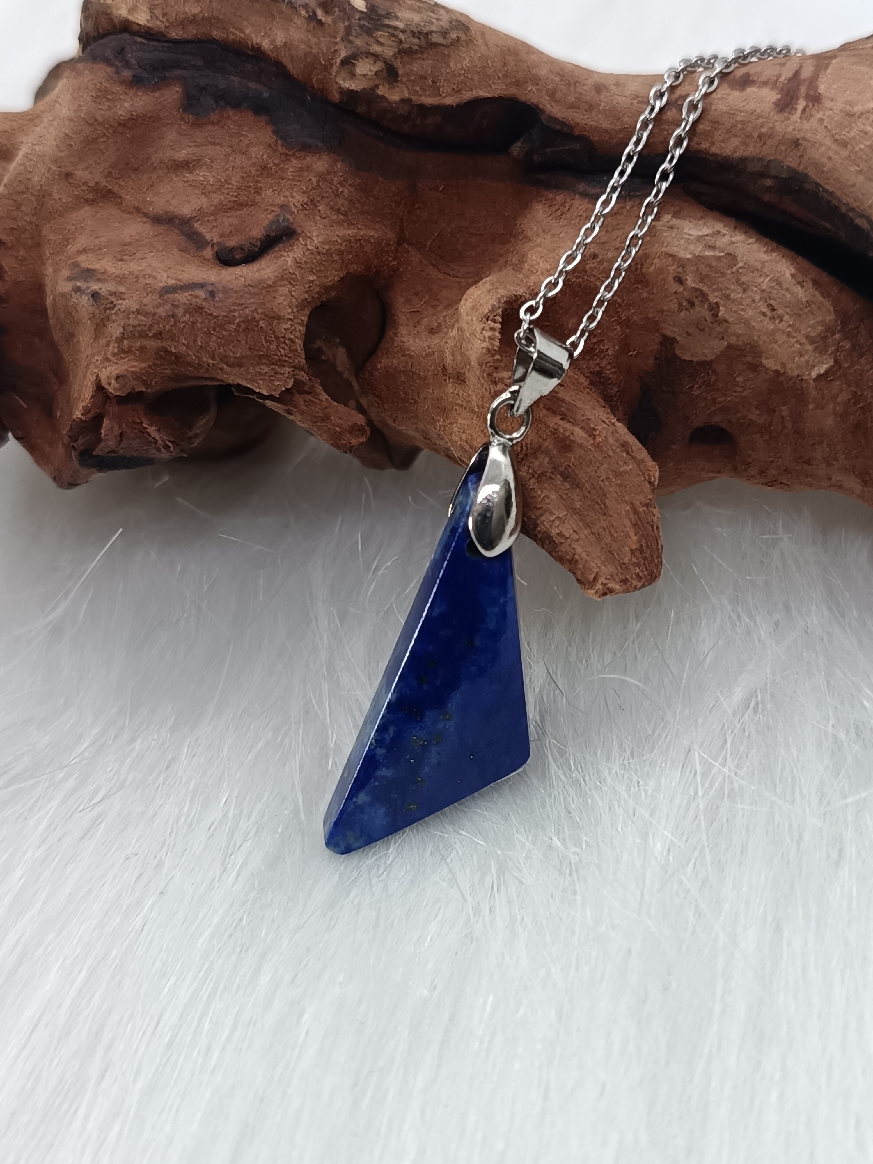 Collier "concentration" en lapis lazuli