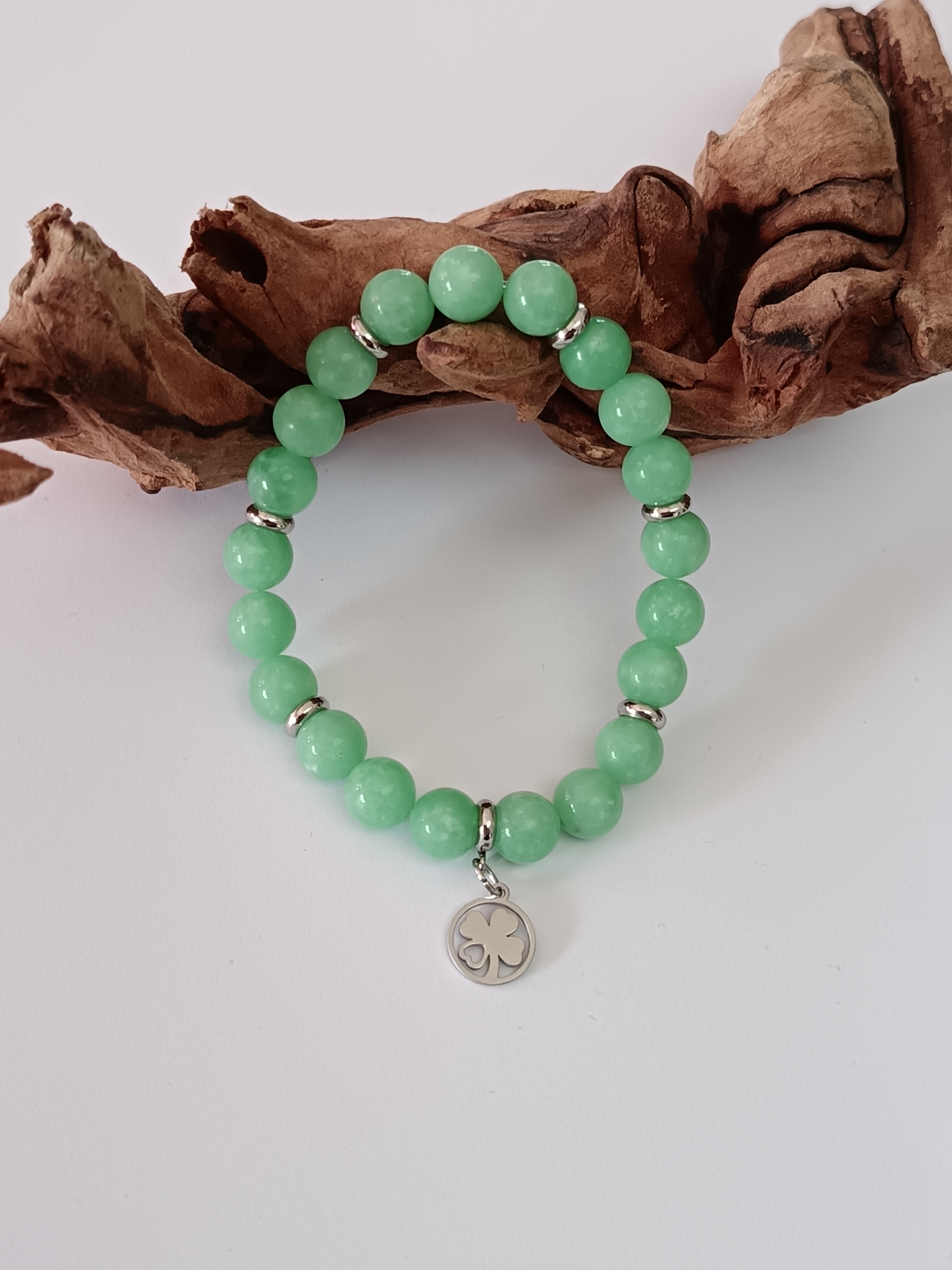 Bracelet "douceur" en angélite verte