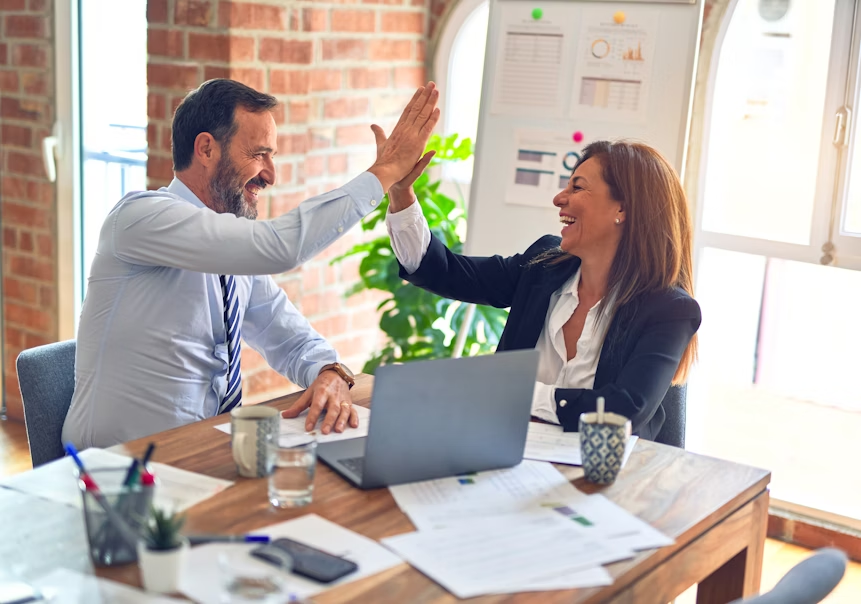 Réunion d'affaires productive