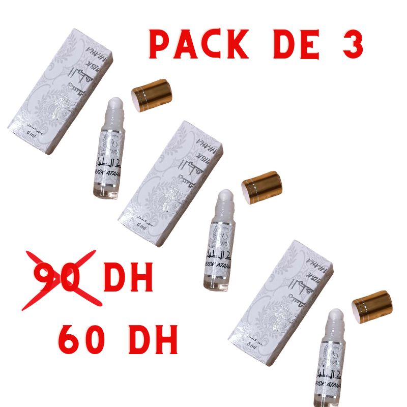 Pack x 3 : Musc Tahara 6 ml roll on