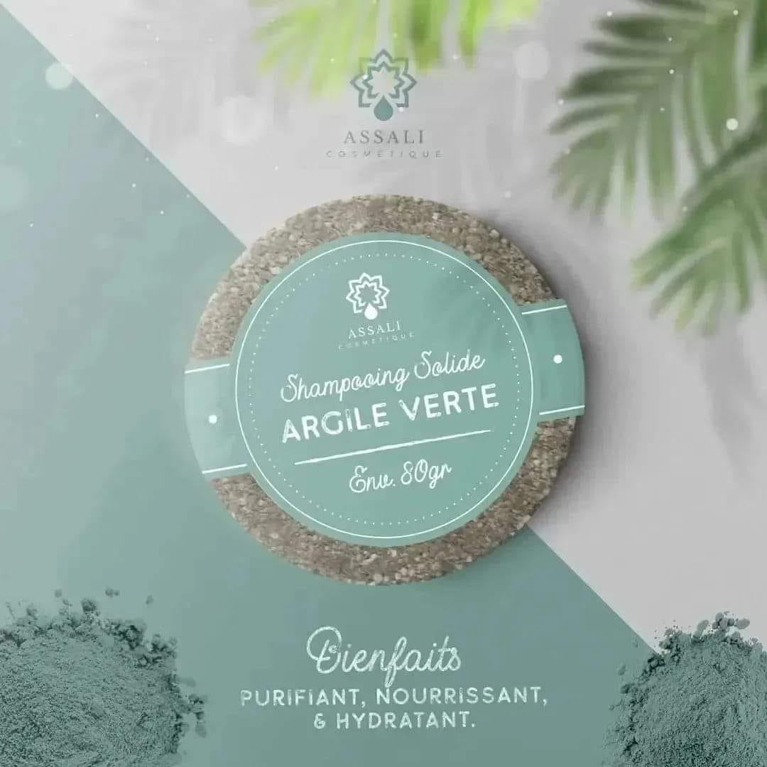 Shampoing solide Argile verte