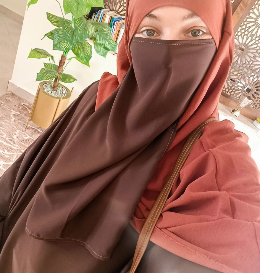 Half Niqab Soie de Médine