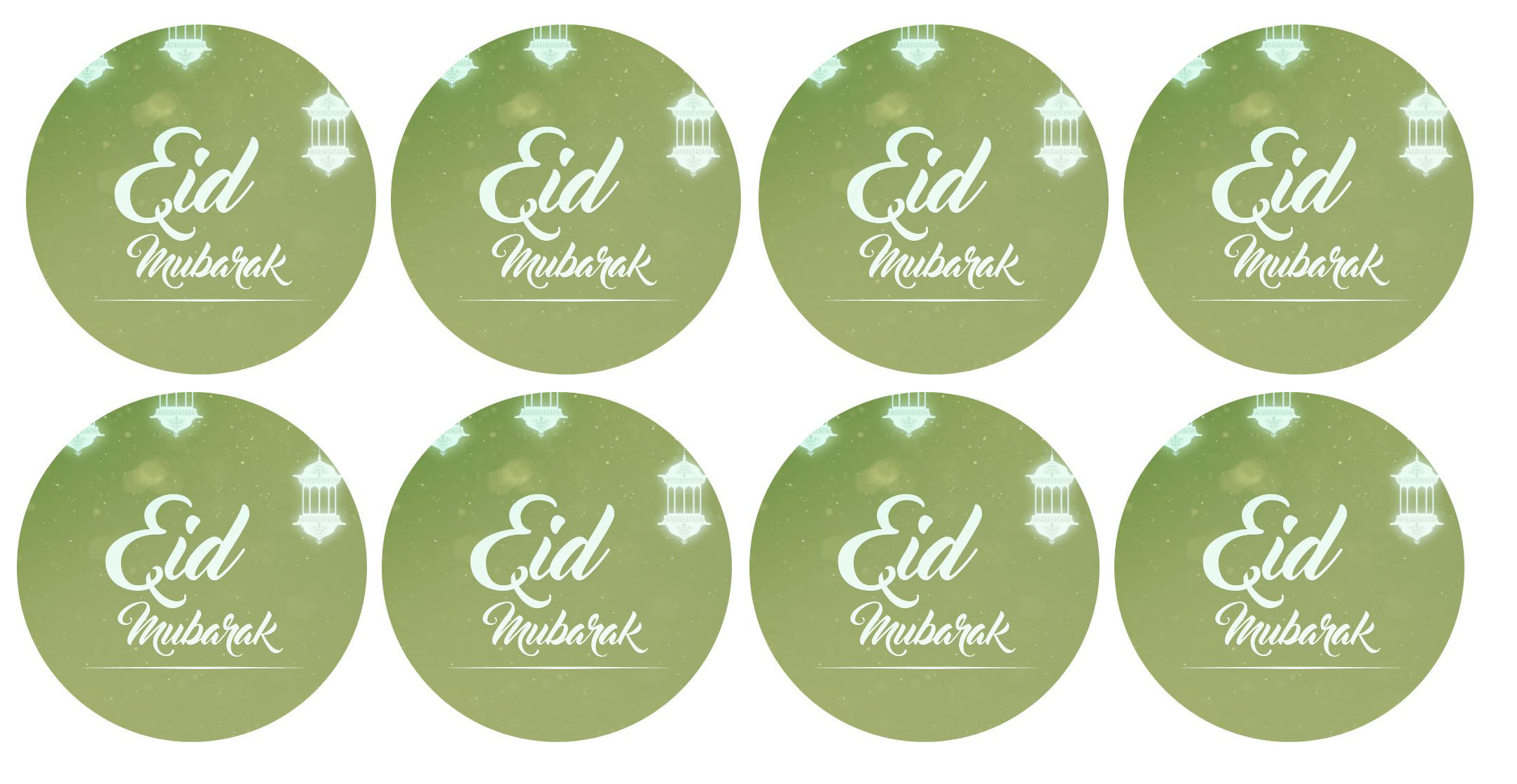 Stickers aid moubarak vert