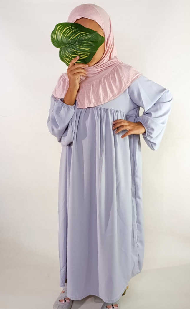 Abaya fillette soie de médine