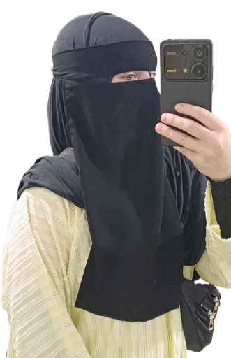 Half niqab avec corde