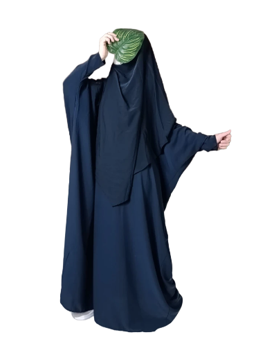 Ensemble Abaya Khimar Soie de Médine 