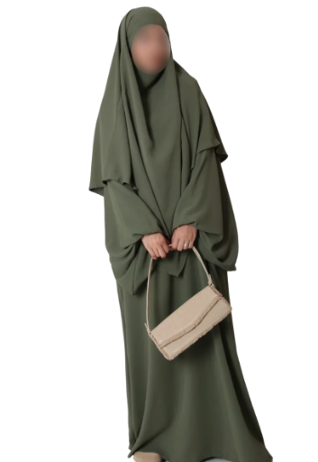Abaya Manche Ballon + Khimar 