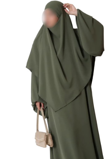 Abaya Manche Ballon + Khimar 