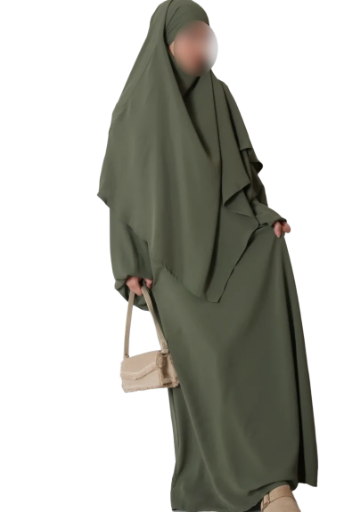 Abaya Manche Ballon + Khimar 