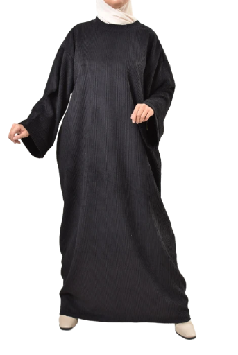 Abaya velours côtelé