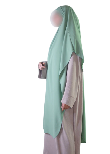 Khimar maxi long soie de médine arrondis