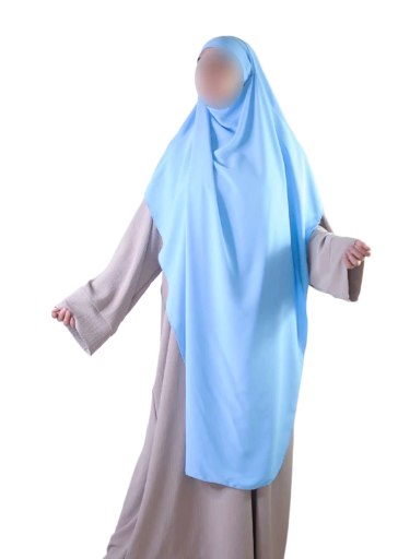 Khimar maxi long soie de médine arrondis