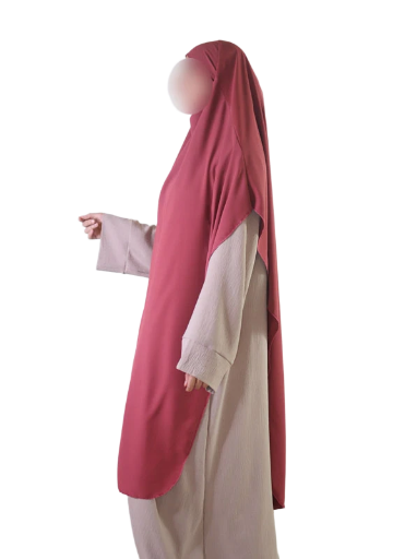 Khimar maxi long soie de médine arrondis