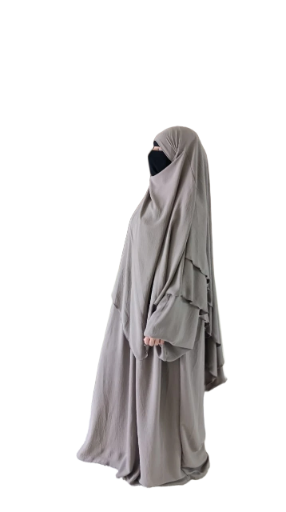 Ensemble Abaya Jazz Premium & Double Khimar
