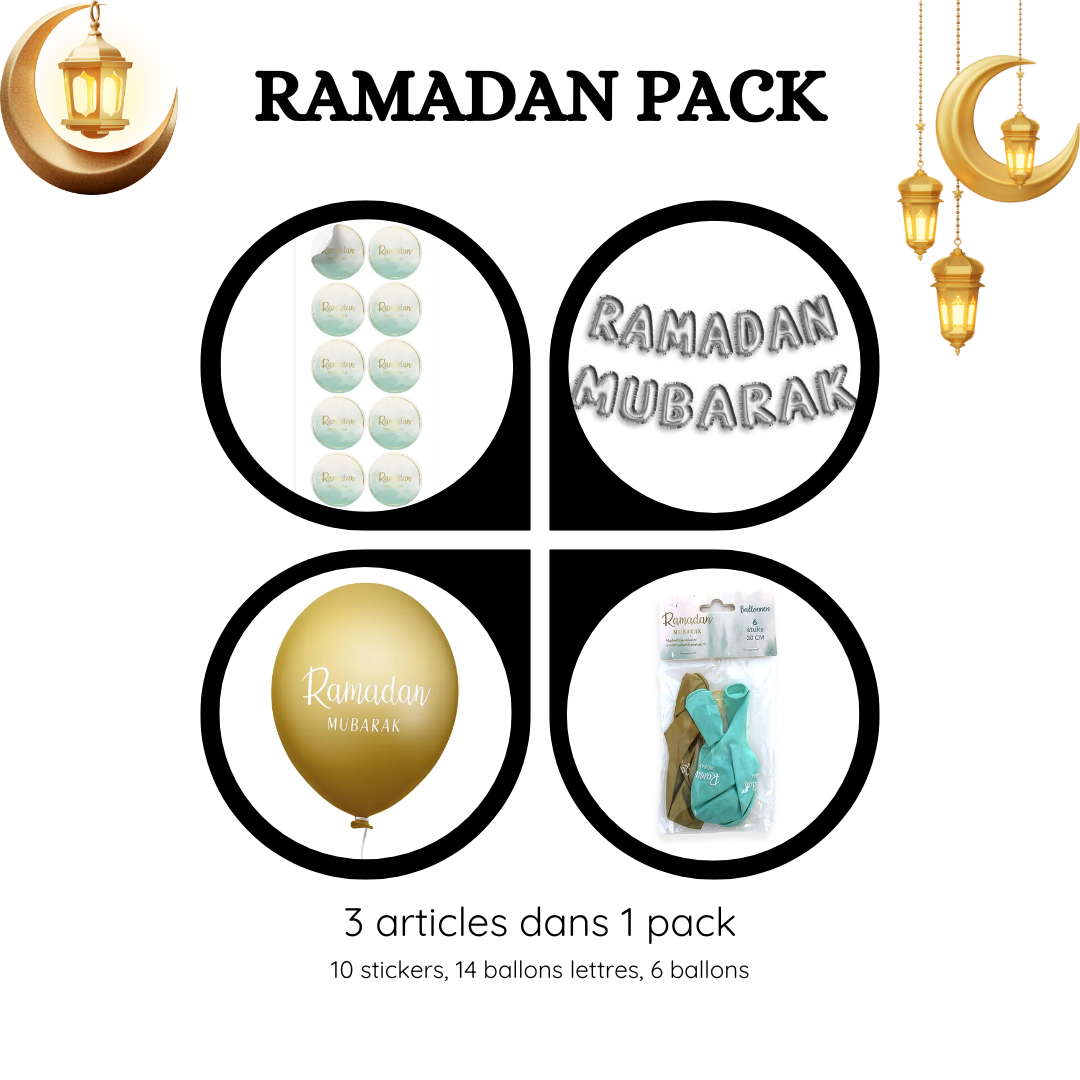 Pack de décoration RAMADAN MUBARAK